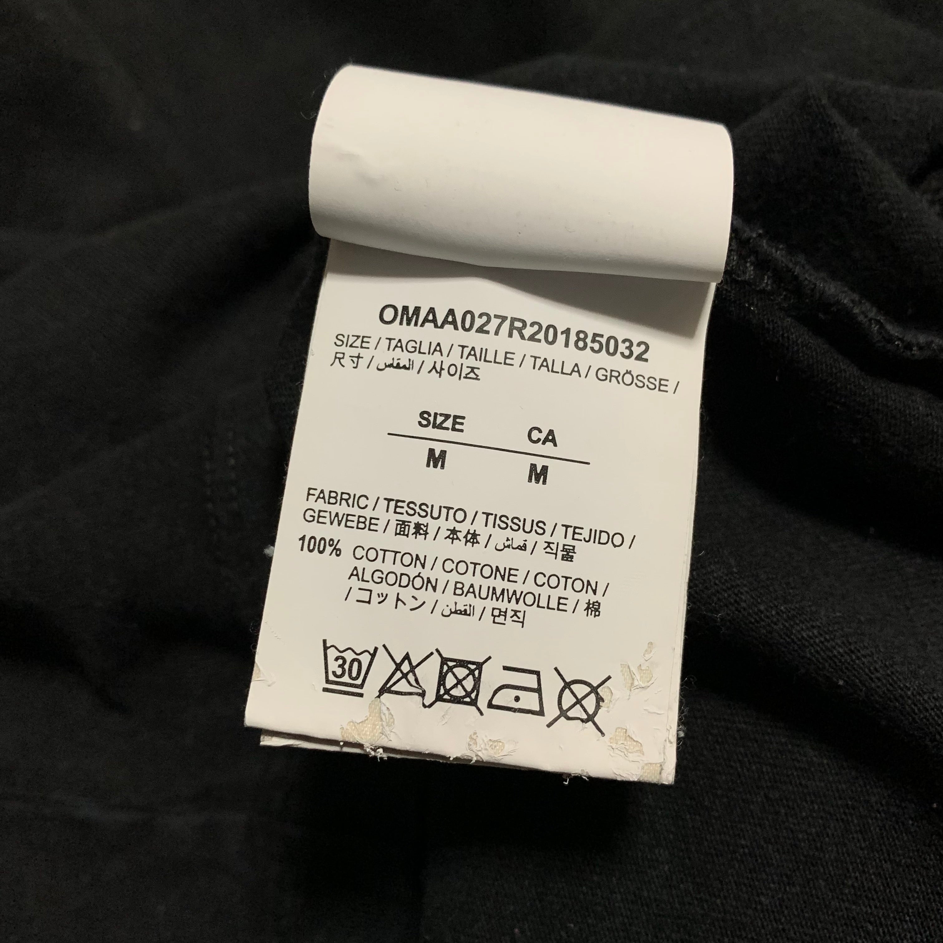 Off White Medium Arrows Black Tee Virgil Abloh