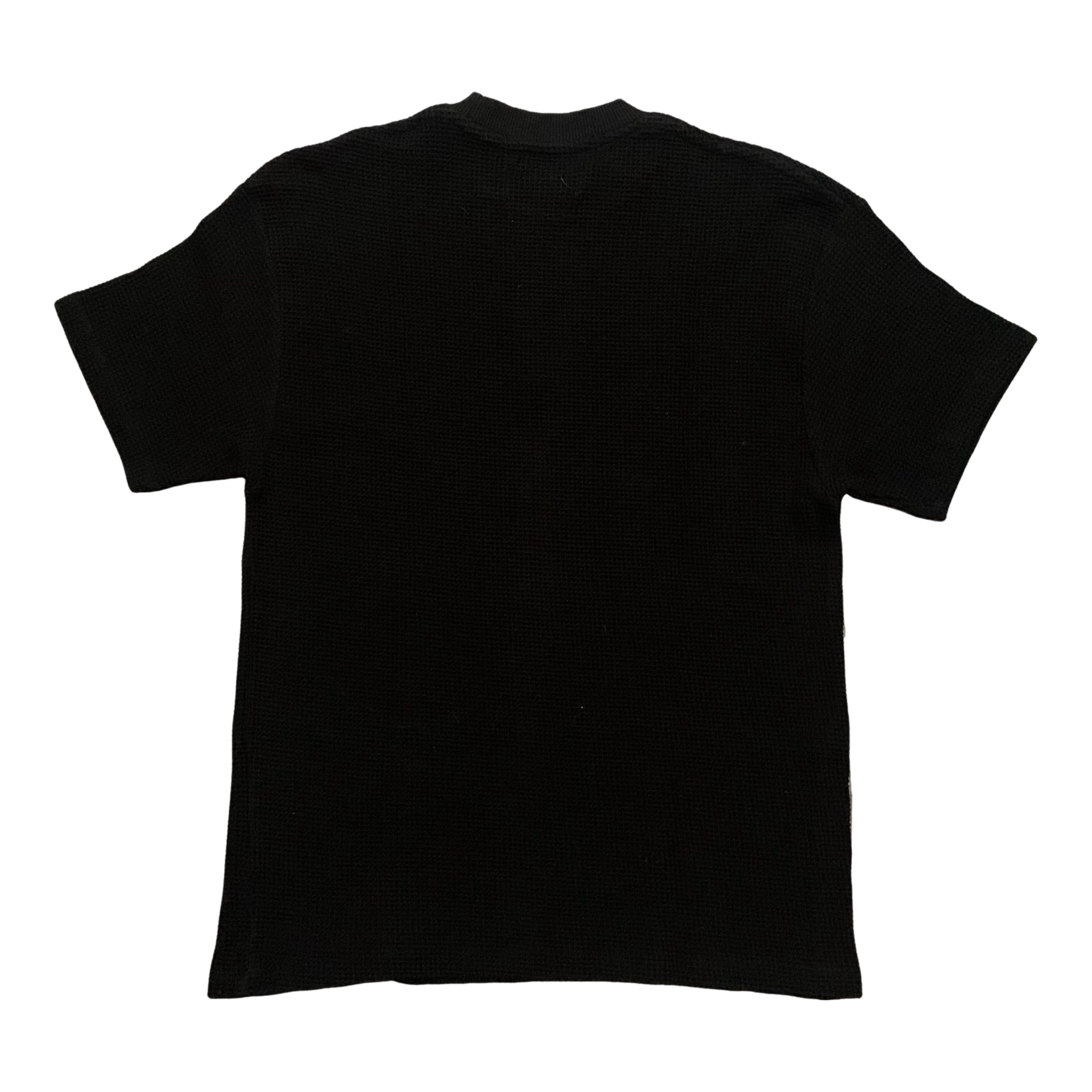 Represent Small Waffle Blanks Jet Black Tee