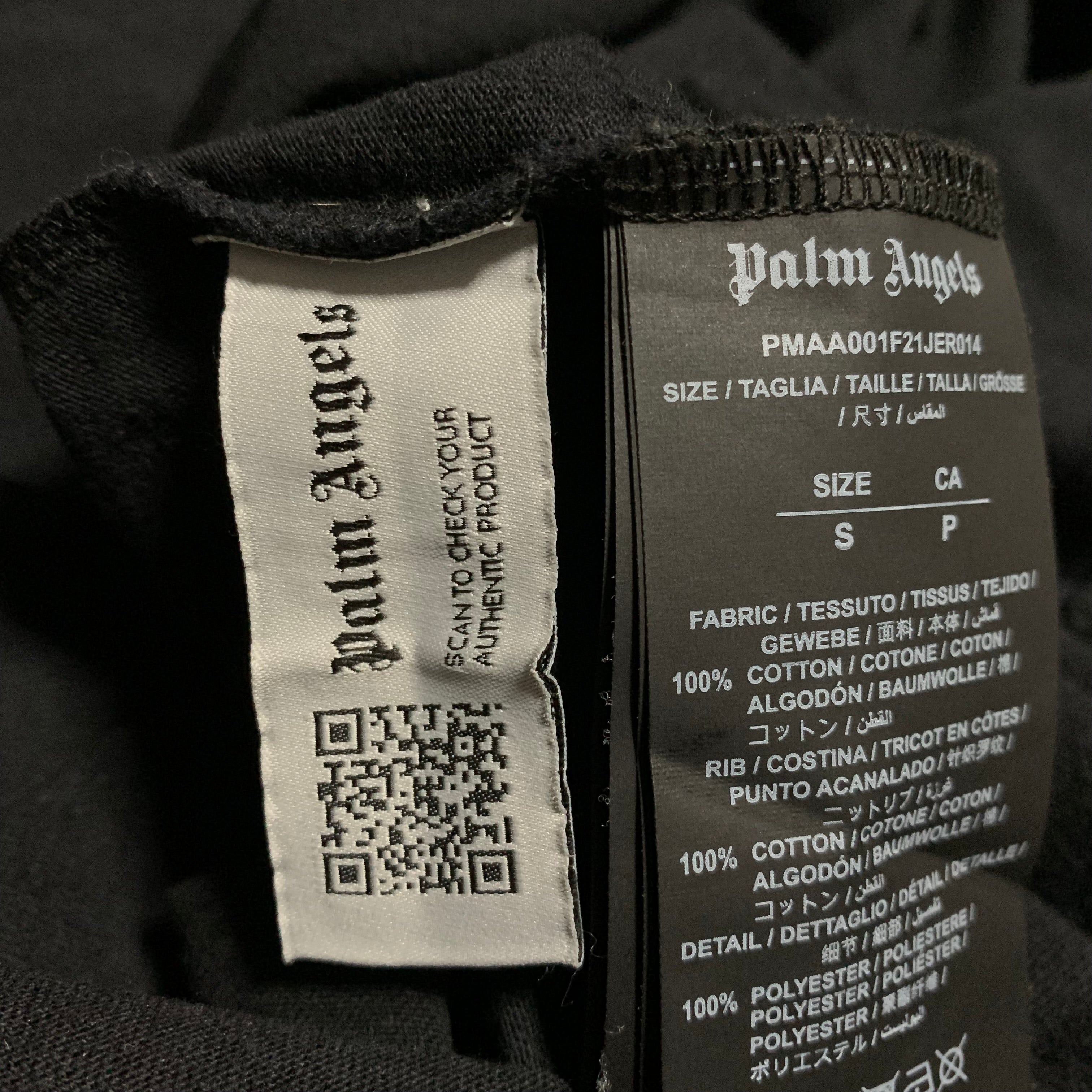 Palm Angels Small Star Graphic Black Tee