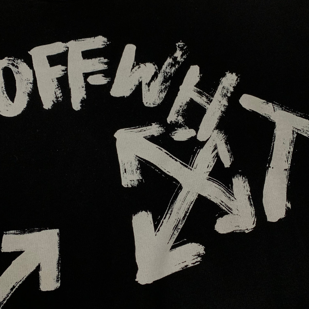 Off White Large Sweatshirt Paint Arrows Skate Black Sweatshirt Crewneck Virgil Abloh