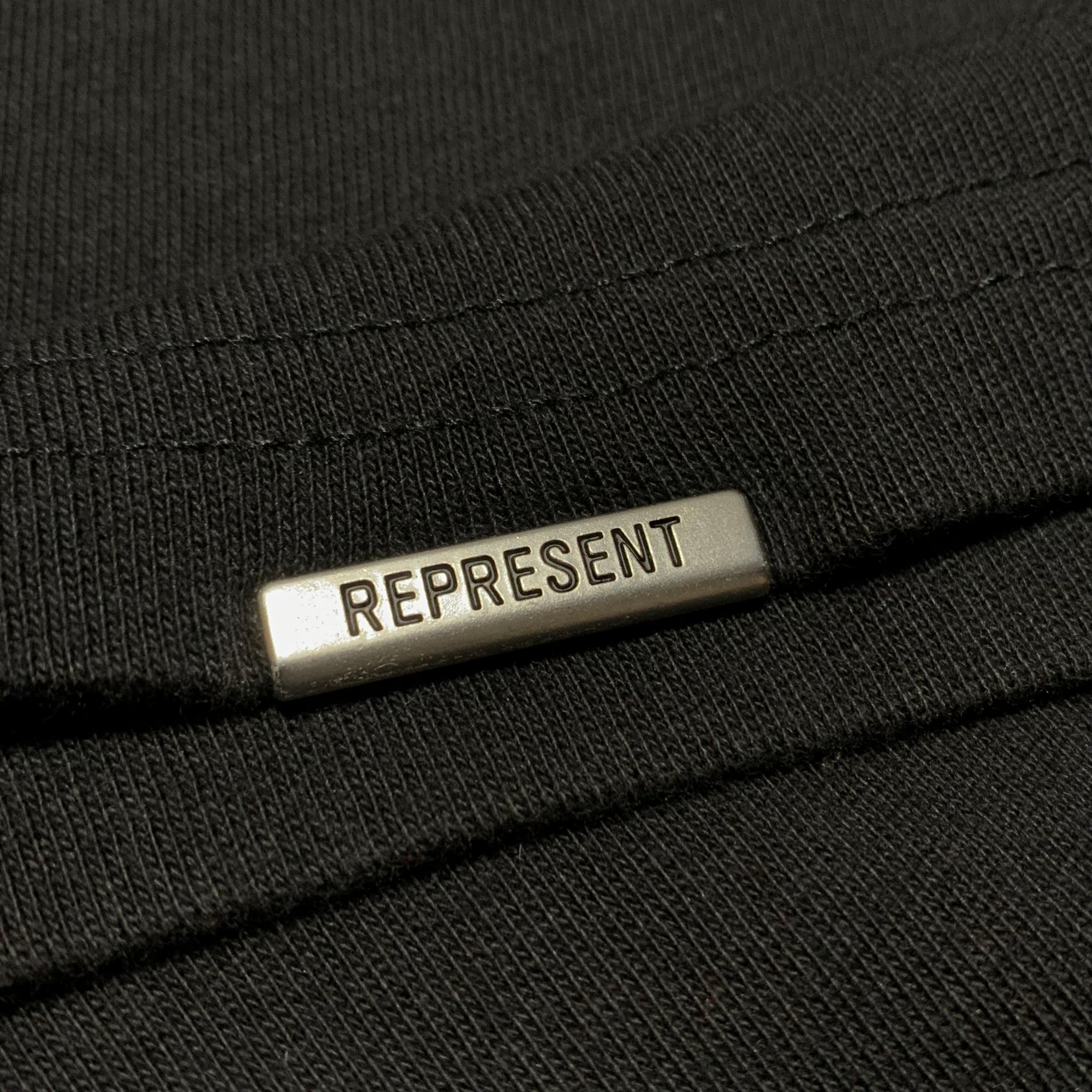 Represent Medium Swan Graphic Jet Black Tee