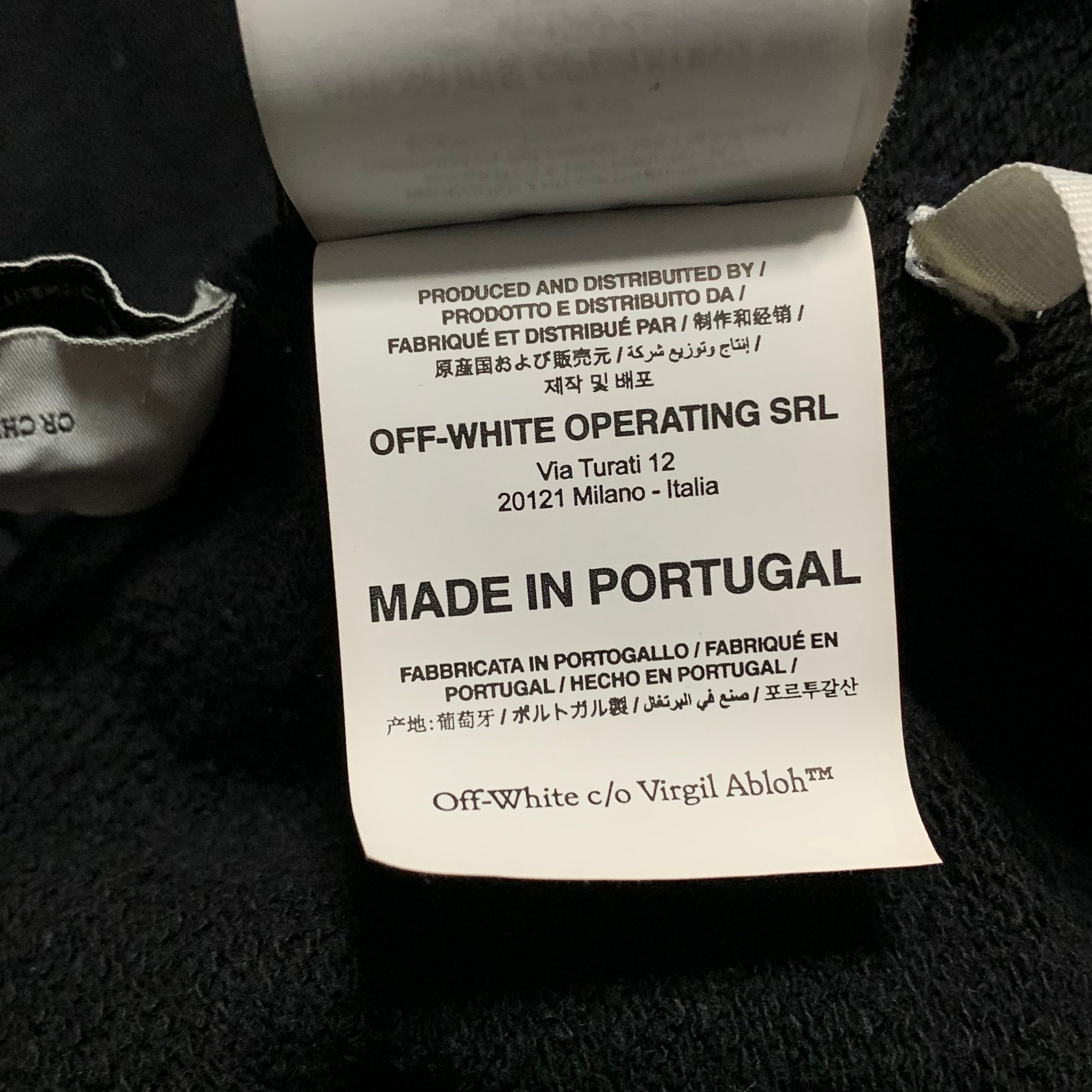 Off White Small Gradient Arrows Black Sweatshirt Crewneck Virgil Abloh