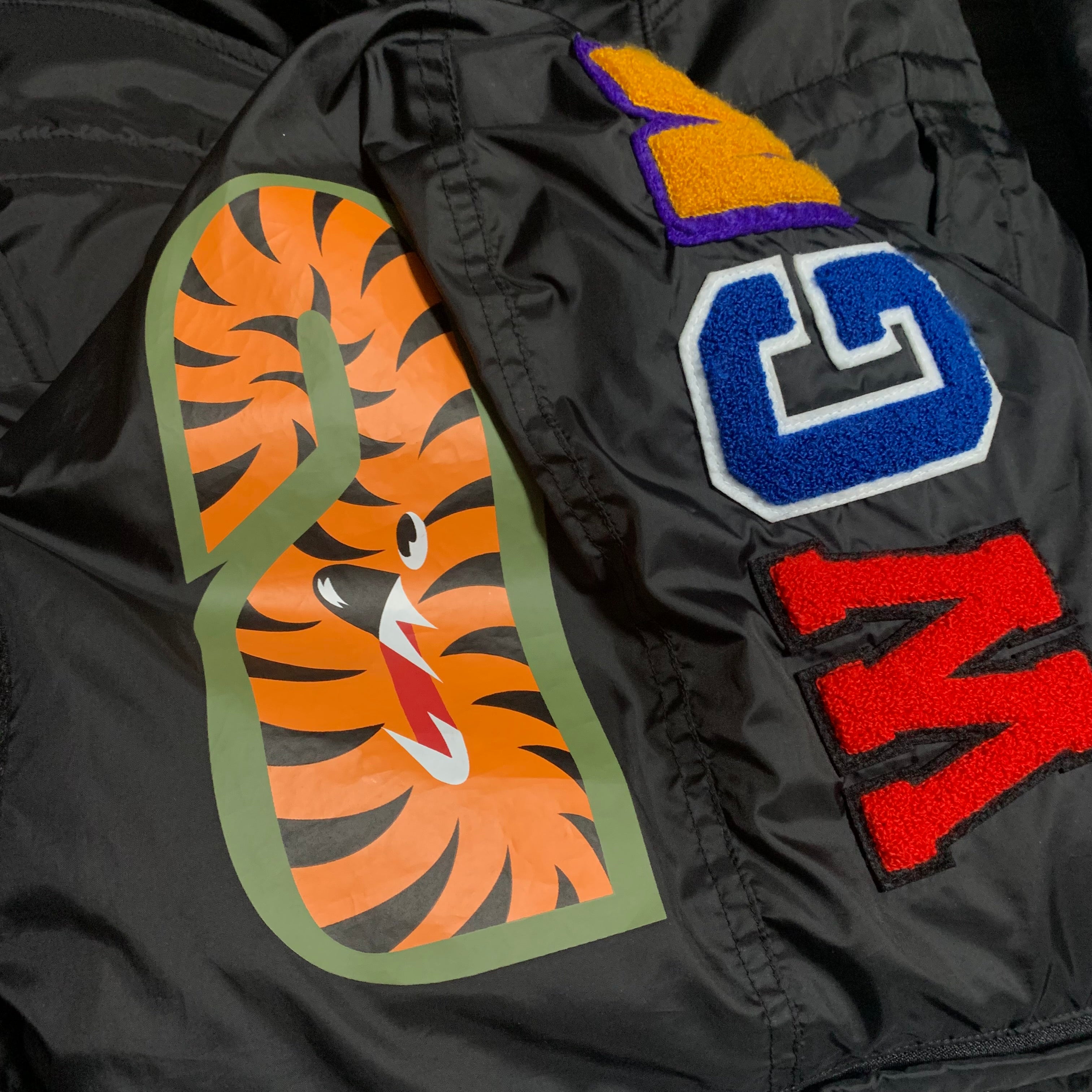 Bape Small Shark Snowboard Down Puffer Jacket Black A Bathing Ape 2022 (RRP £599)