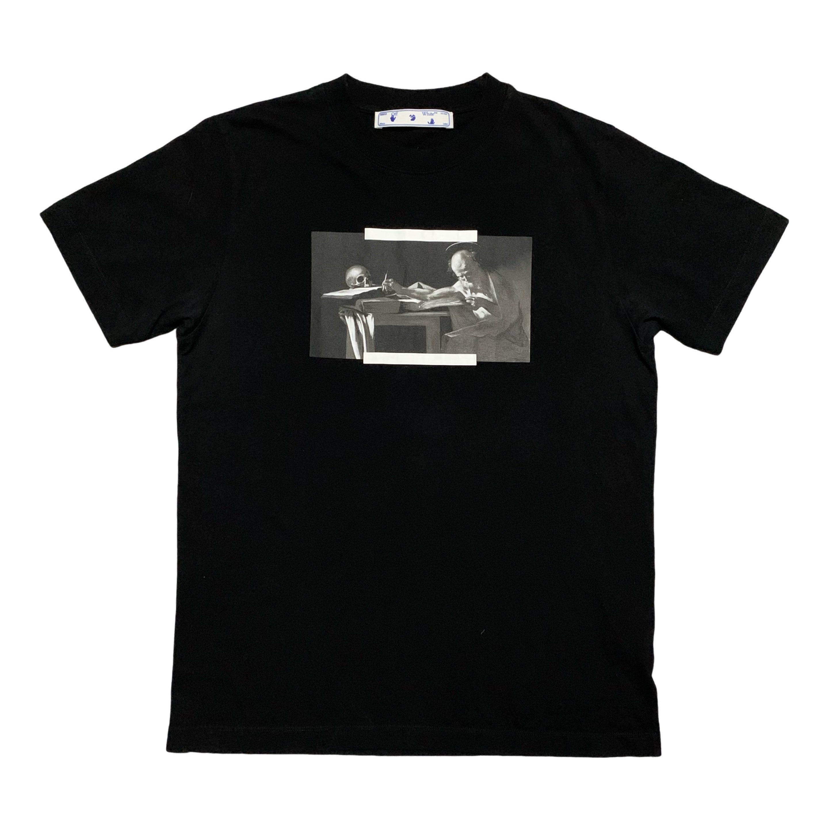 Off White Large Caravaggio Painting Black Tee Virgil Abloh