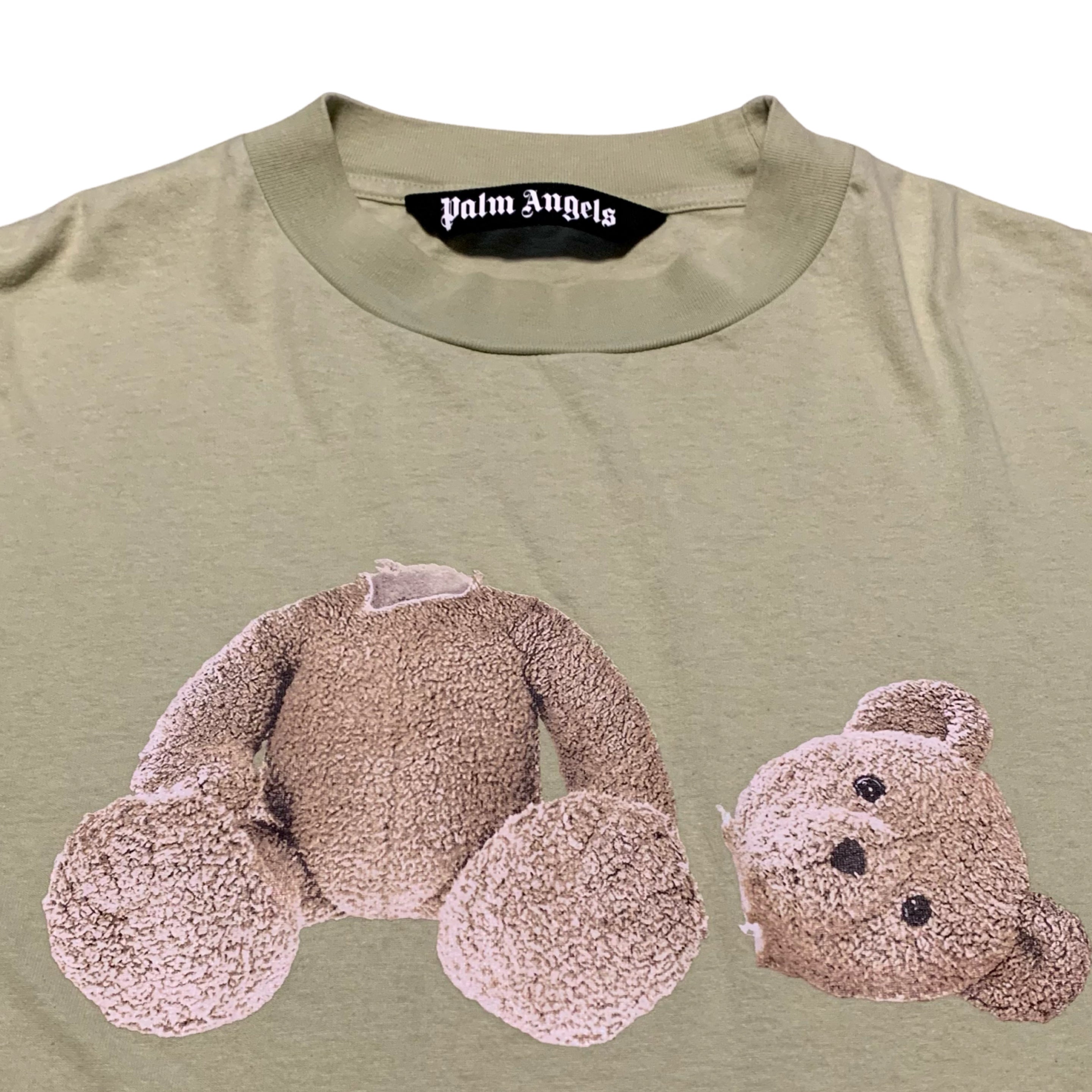 Palm Angels Large Classic Bear Mint Green Tee