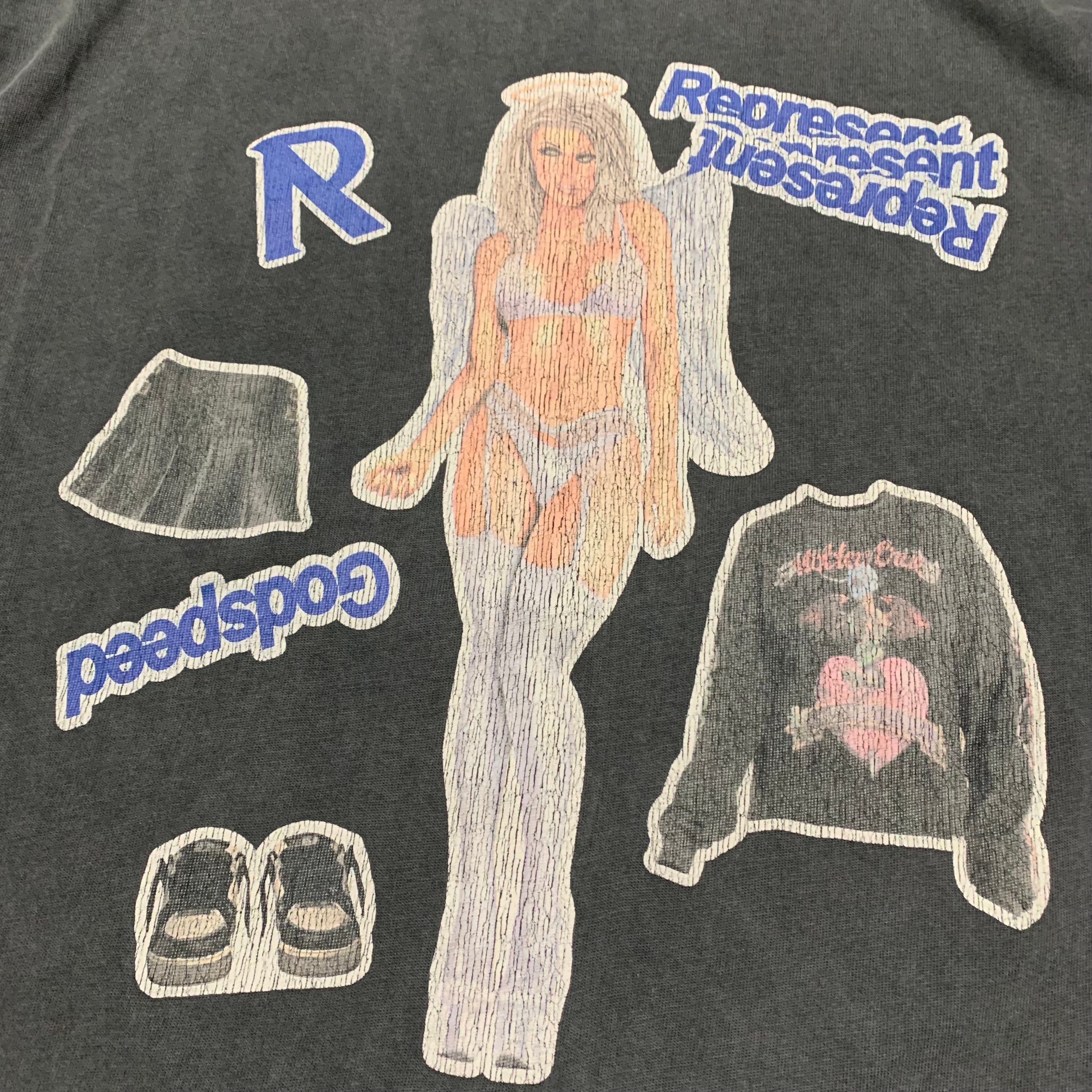 Represent Medium Your Innocence Vintage Grey Tee