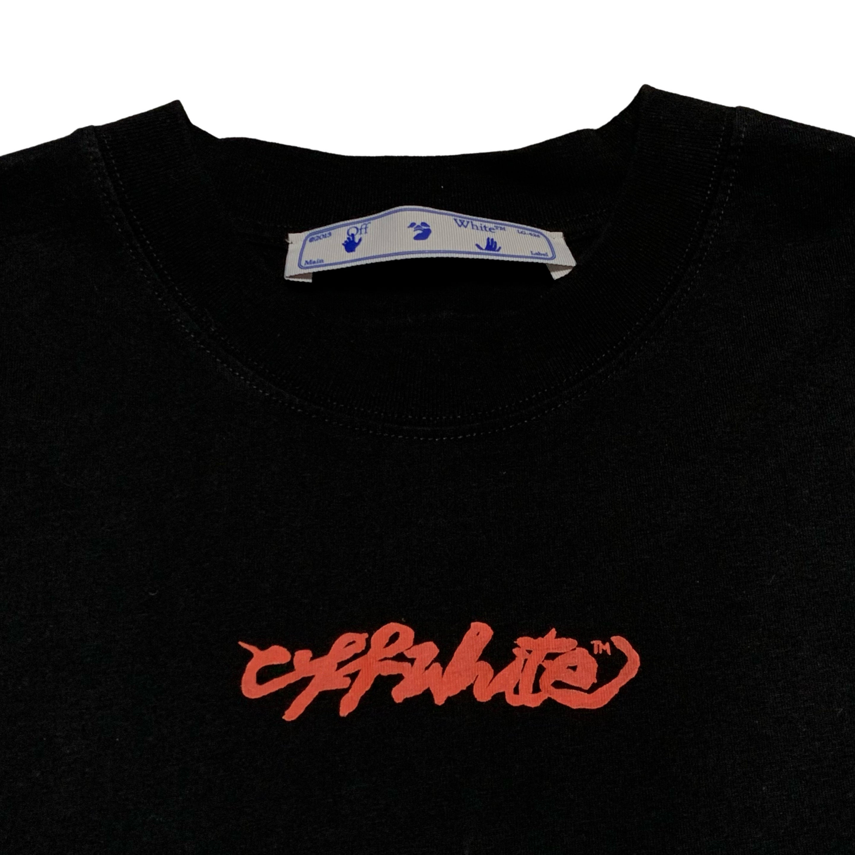 Off White XXL Arrow On Canvas Black Tee Virgil Abloh