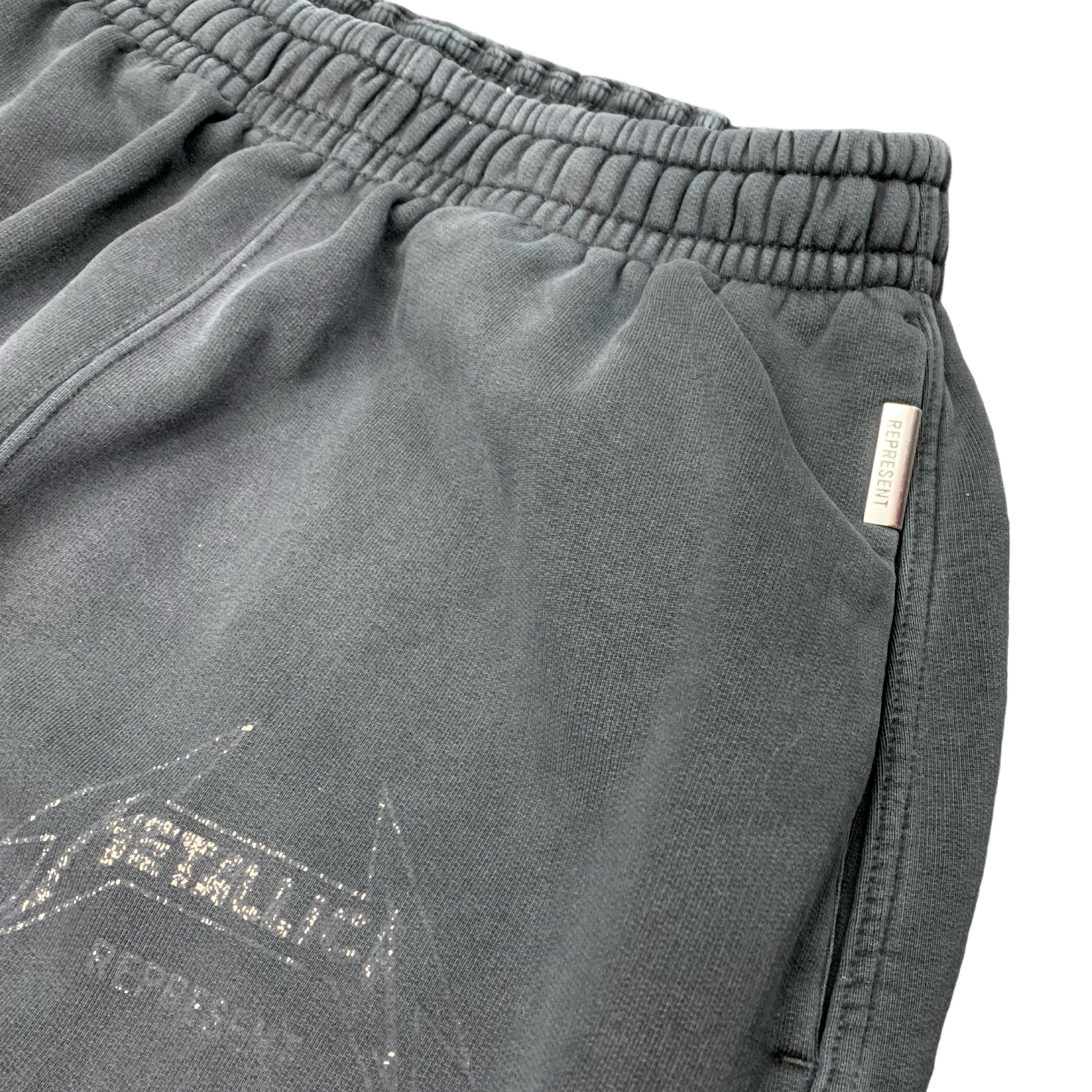 Represent Small Sweatpants Metallica Local Crew 40th Anniversary Stained Black