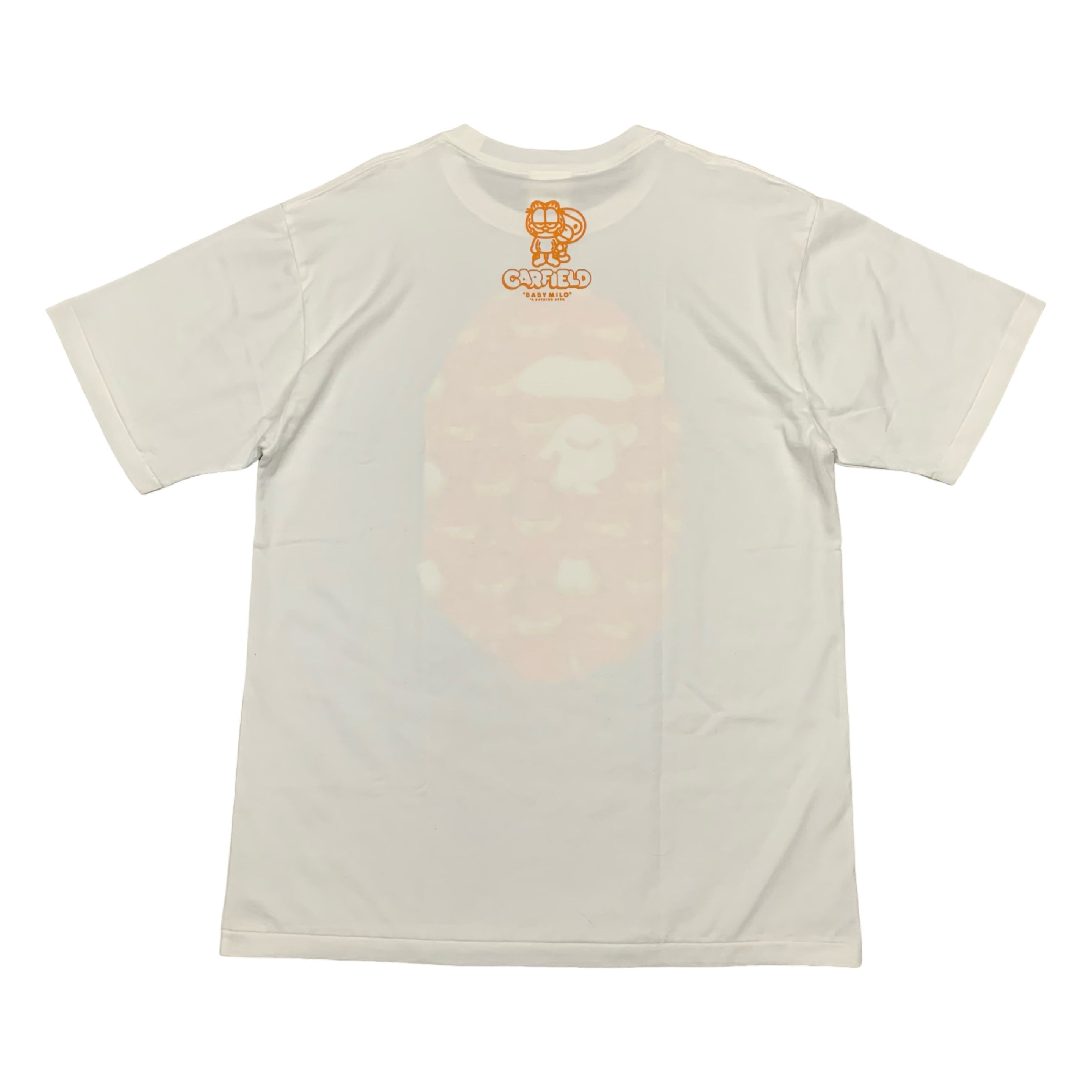 Bape Large Garfield Ape Head White Tee A Bathing Ape 2020