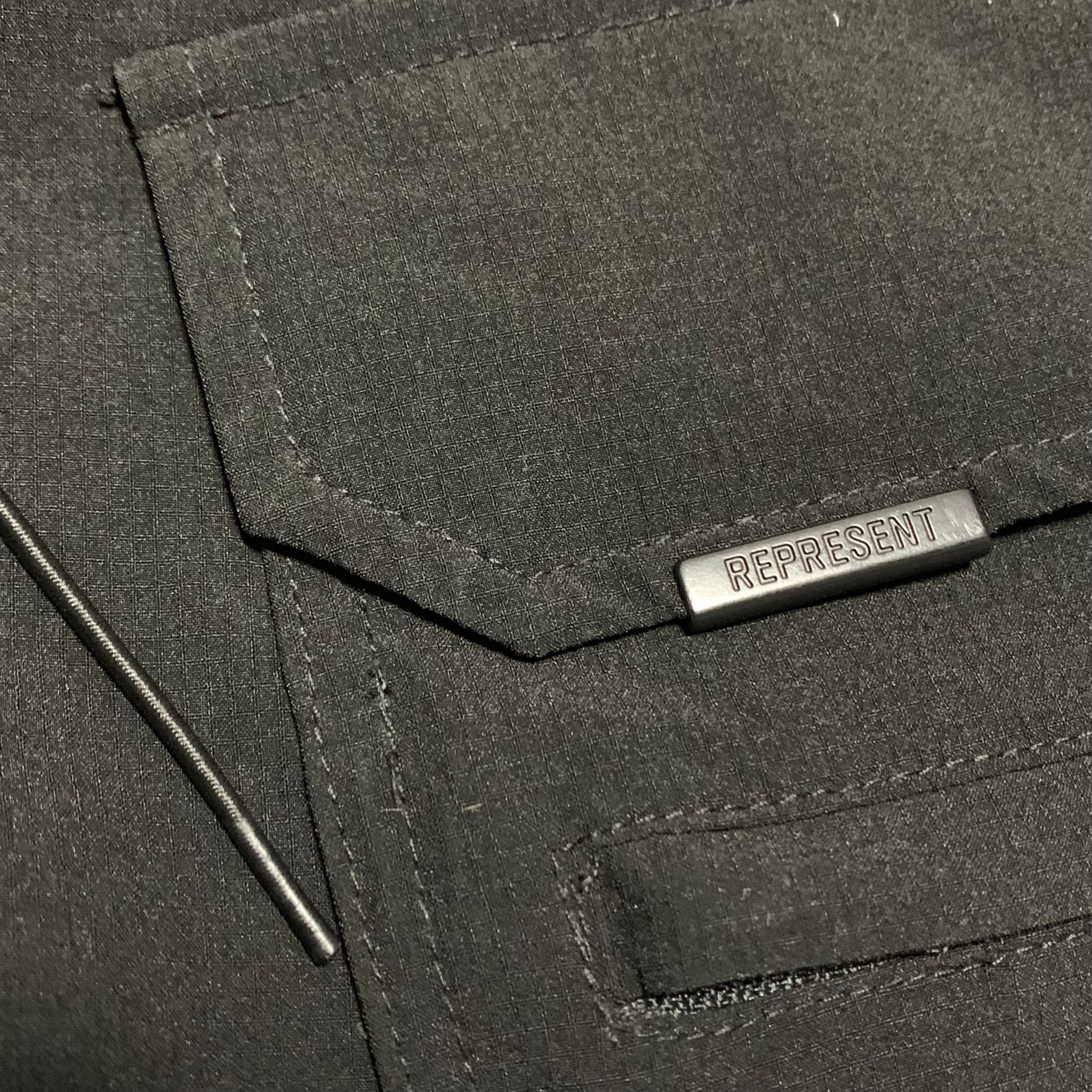 Represent XS 247 Black Pants Track Pant Bottoms