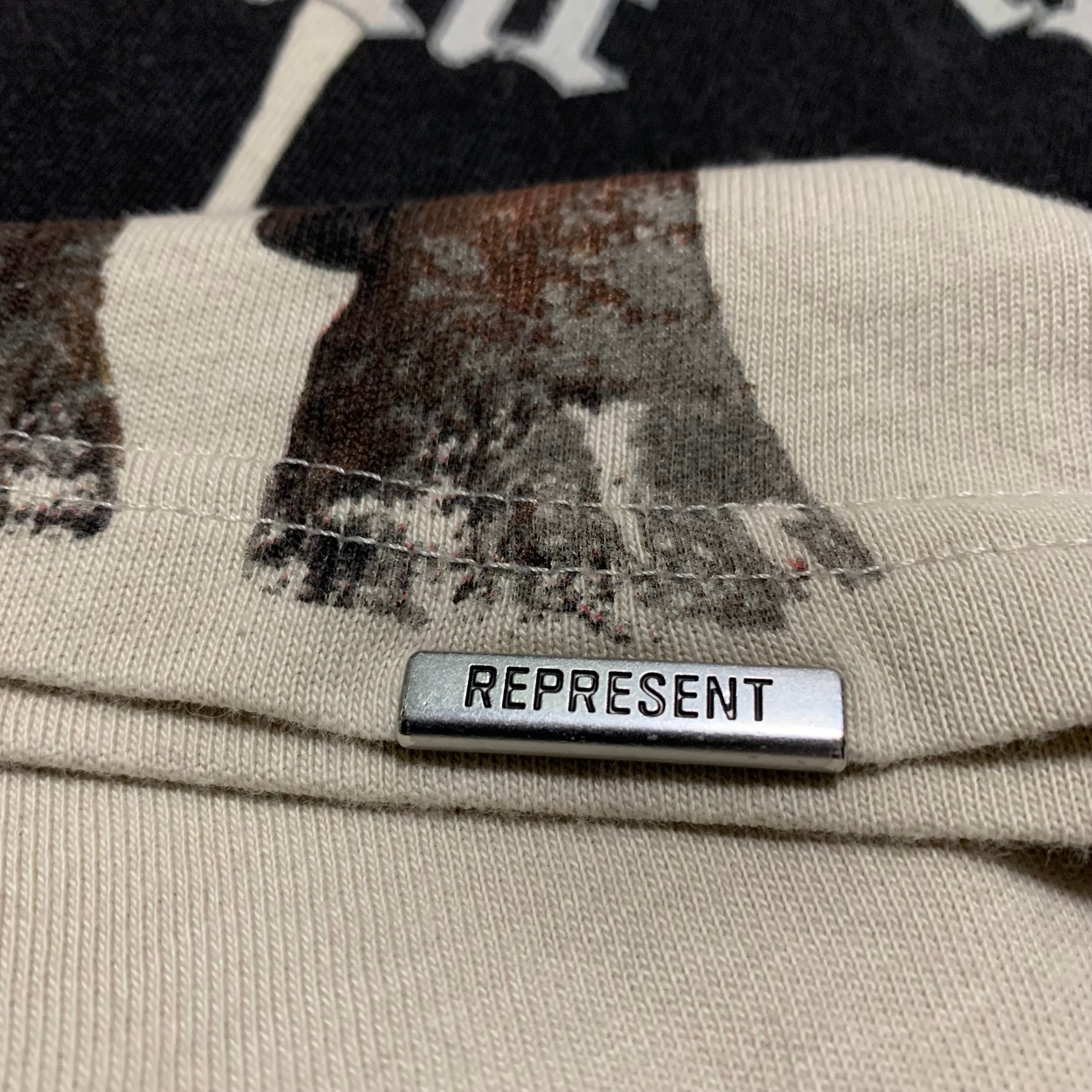 Represent Small Thoroughbred Dog Vintage White Tee