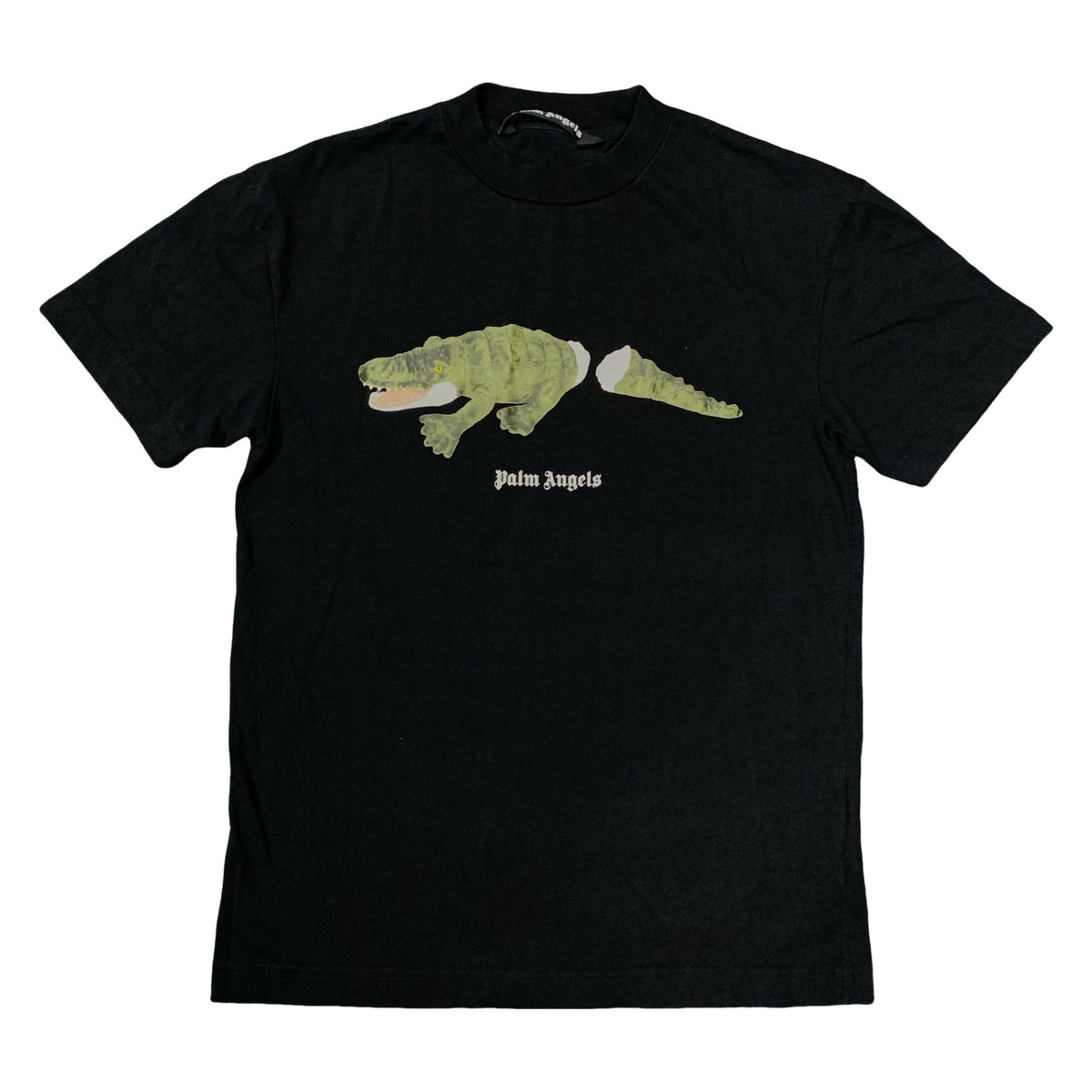 Palm Angels Small Tee Crocodile Black T-Shirt