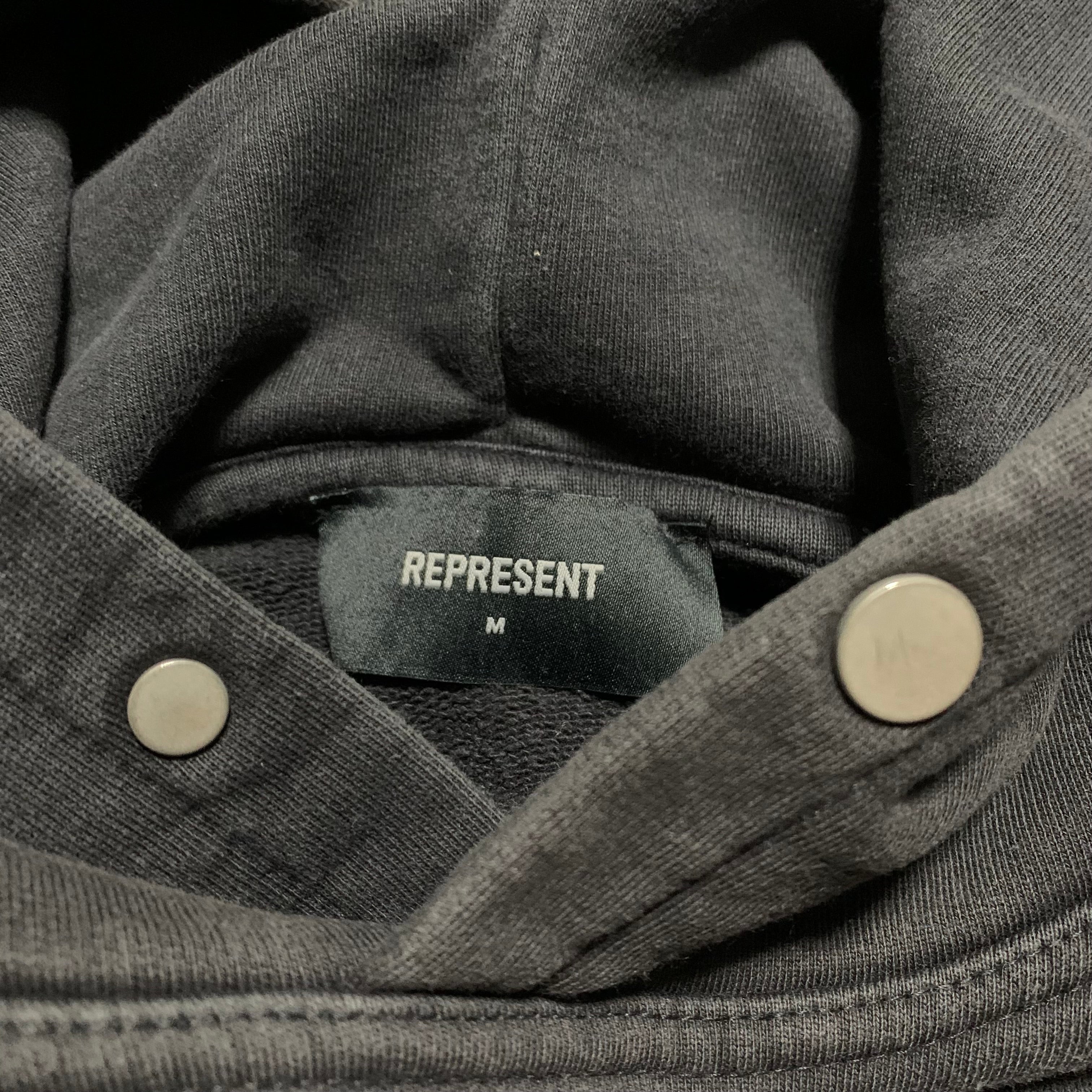 Represent Medium Bird Of Prey Jet Black Hoodie