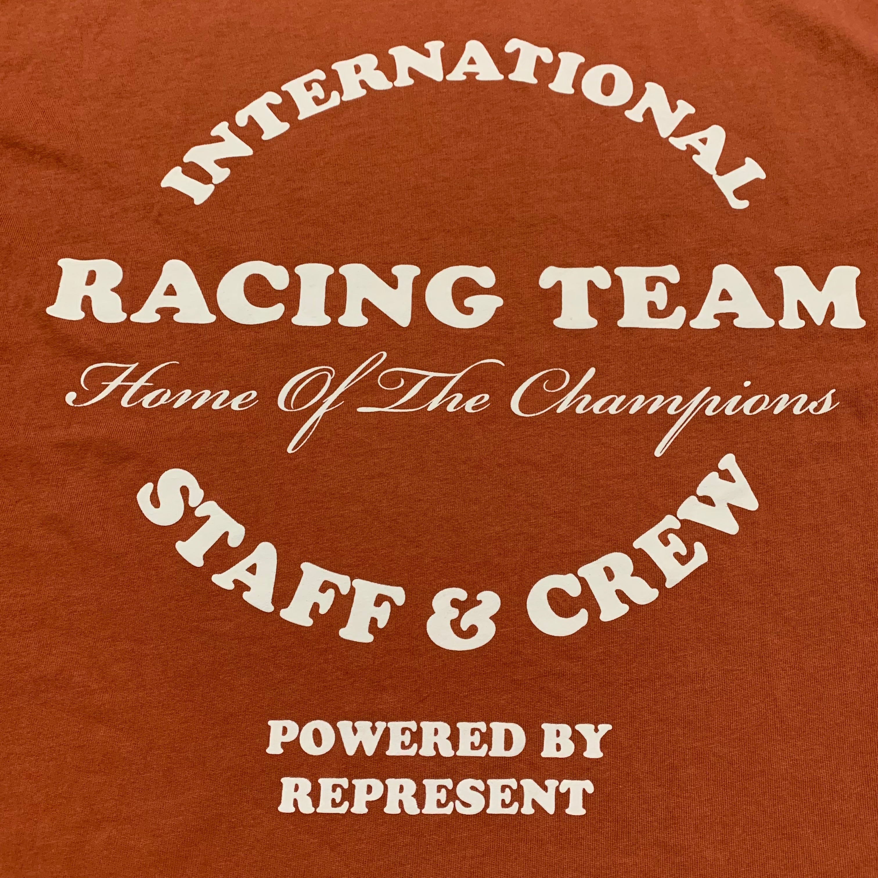 Represent Large Racing Tean Clay Orange Tee