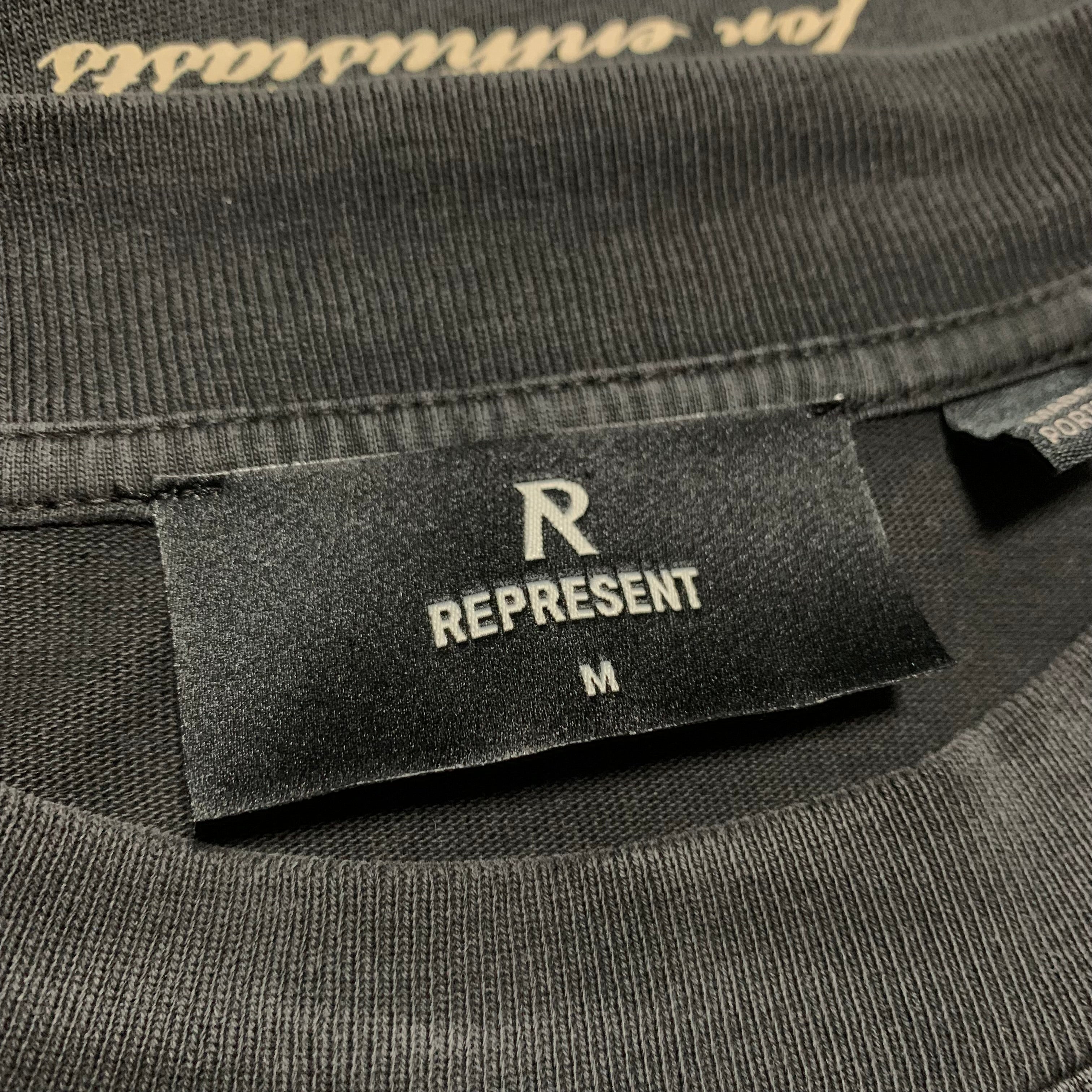 Represent Medium Owners Club Stained Black Tee