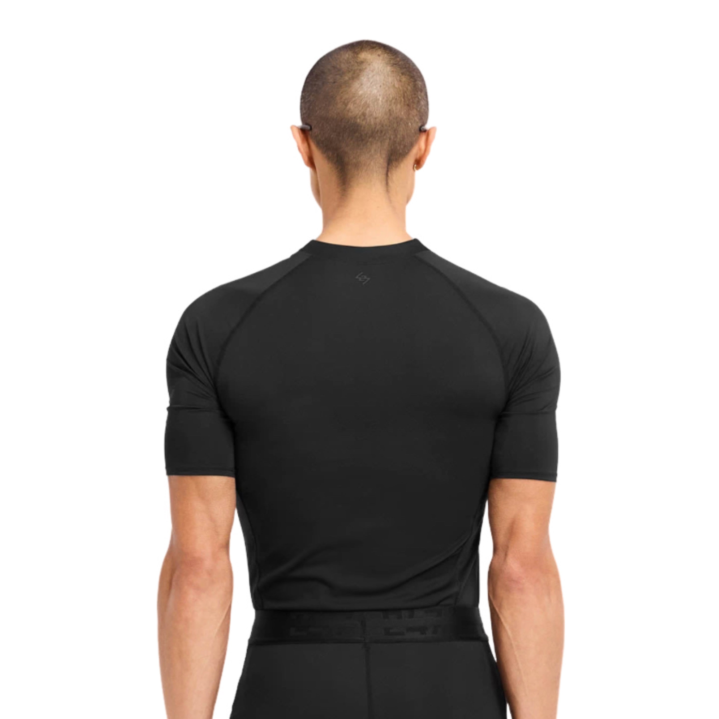 Represent Small 247 Compound Black Tee Gym Top