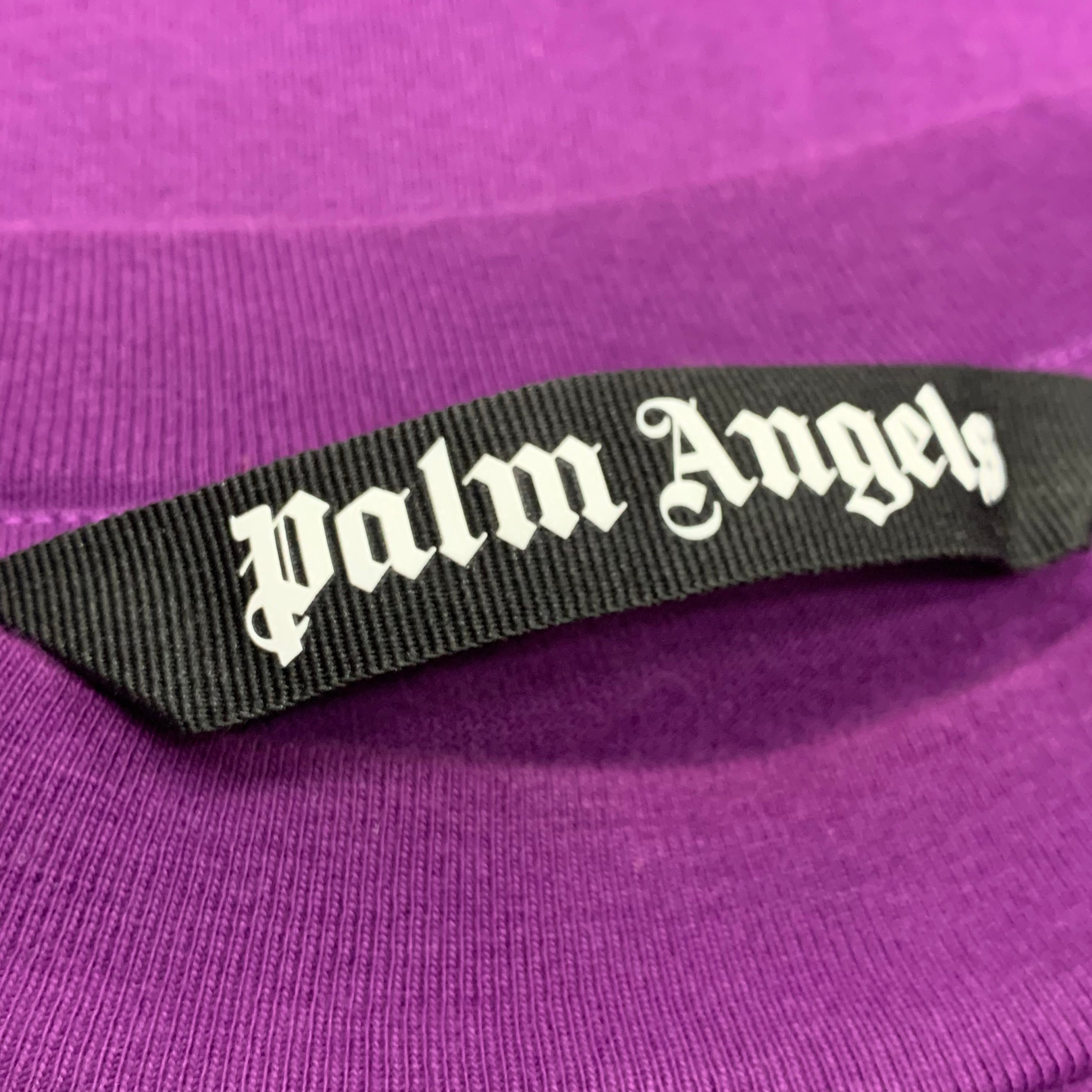 Palm Angels Small Tee Bear Classic Purple T-Shirt