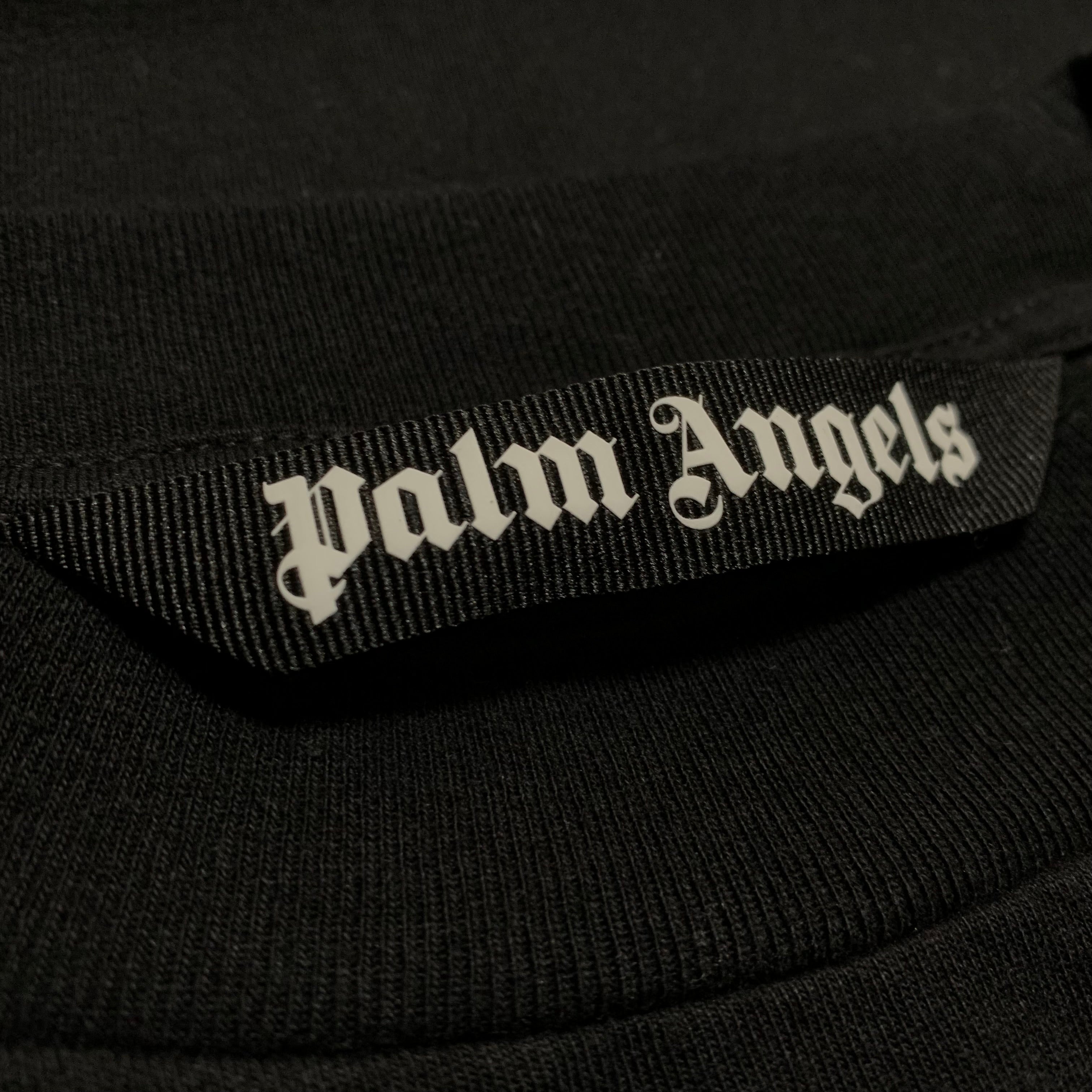 Palm Angels Medium Speedboat USA Black Tee