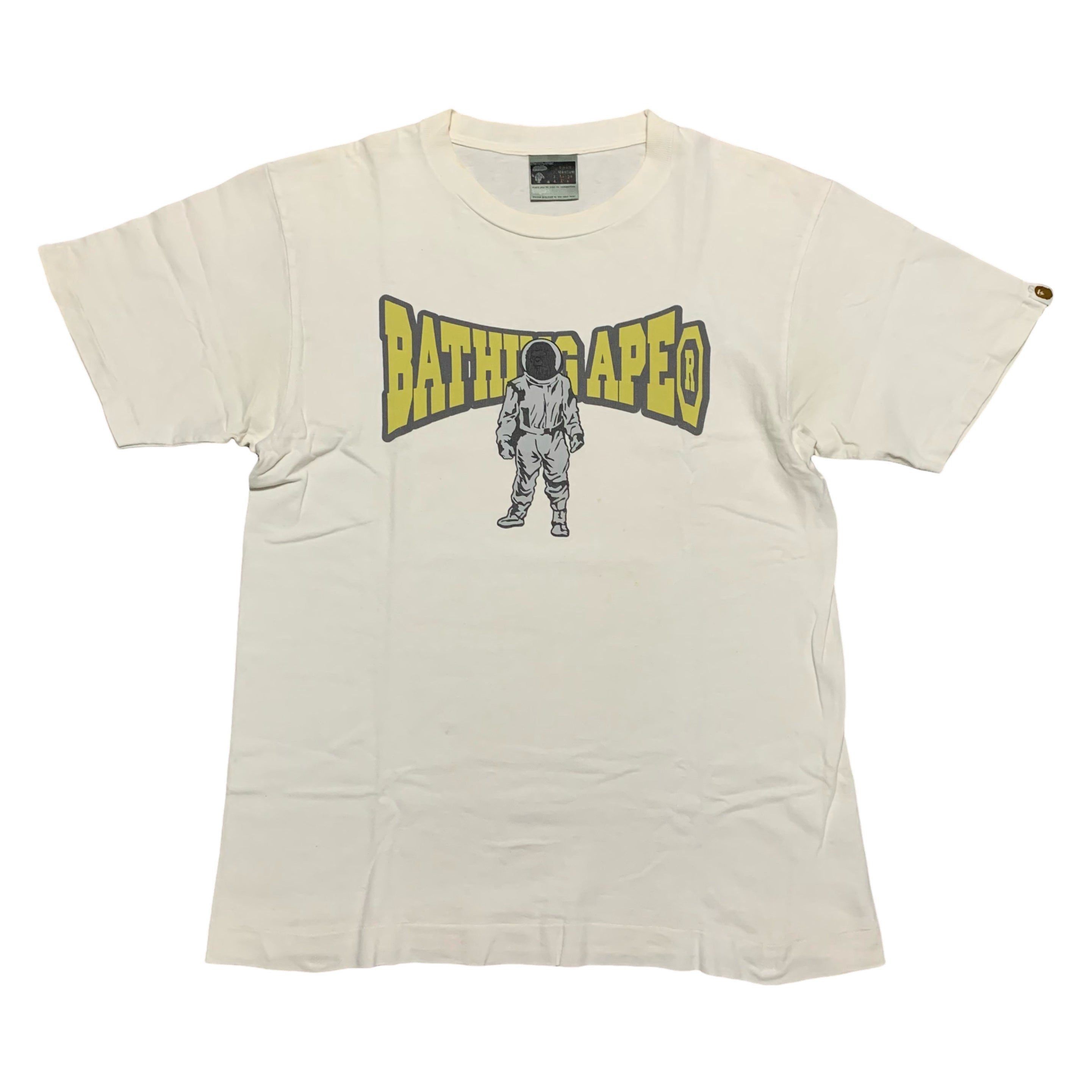 Bape Medium Astronaut Space Bathing Ape White Tee Vintage Rare