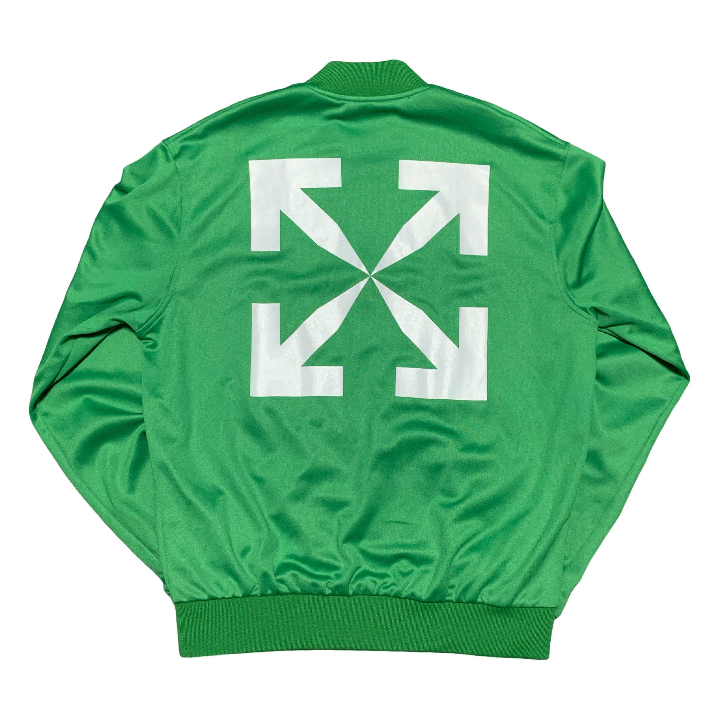Off White Medium Green Arrows Track Jacket Tracksuit Virgil Abloh (OMBD037S22FAB002)