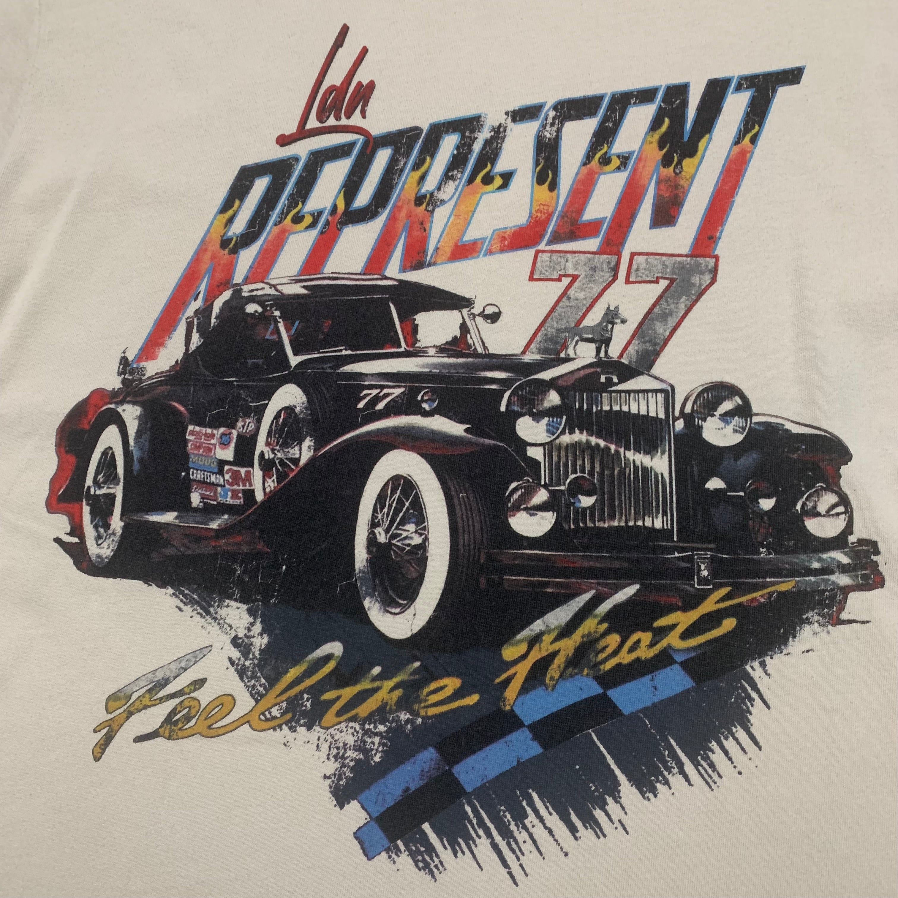 Represent Large Feel The Heat Vintage White Tee