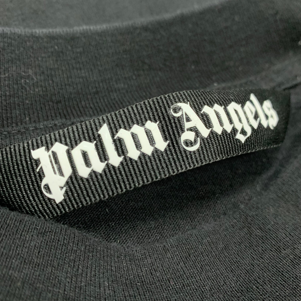 Palm Angels Large Tee Shark Graphic Black T-Shirt