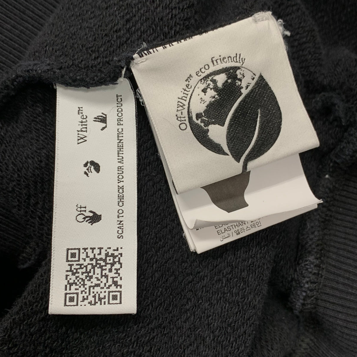 Off White Small Sweatshirt Paint Arrows Black Crewneck Virgil Abloh