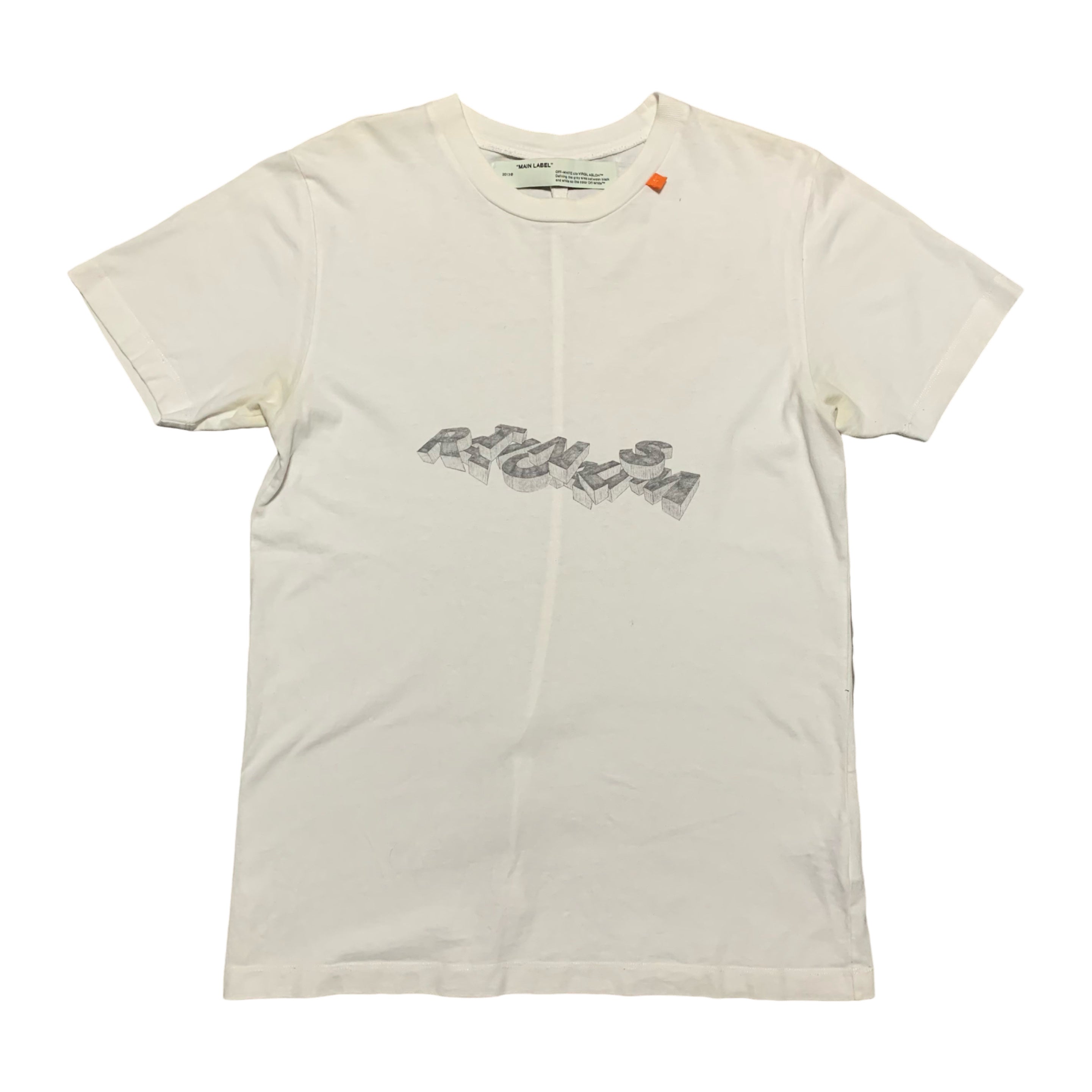 Off White Small Arrows 3D White Tee Virgil Abloh