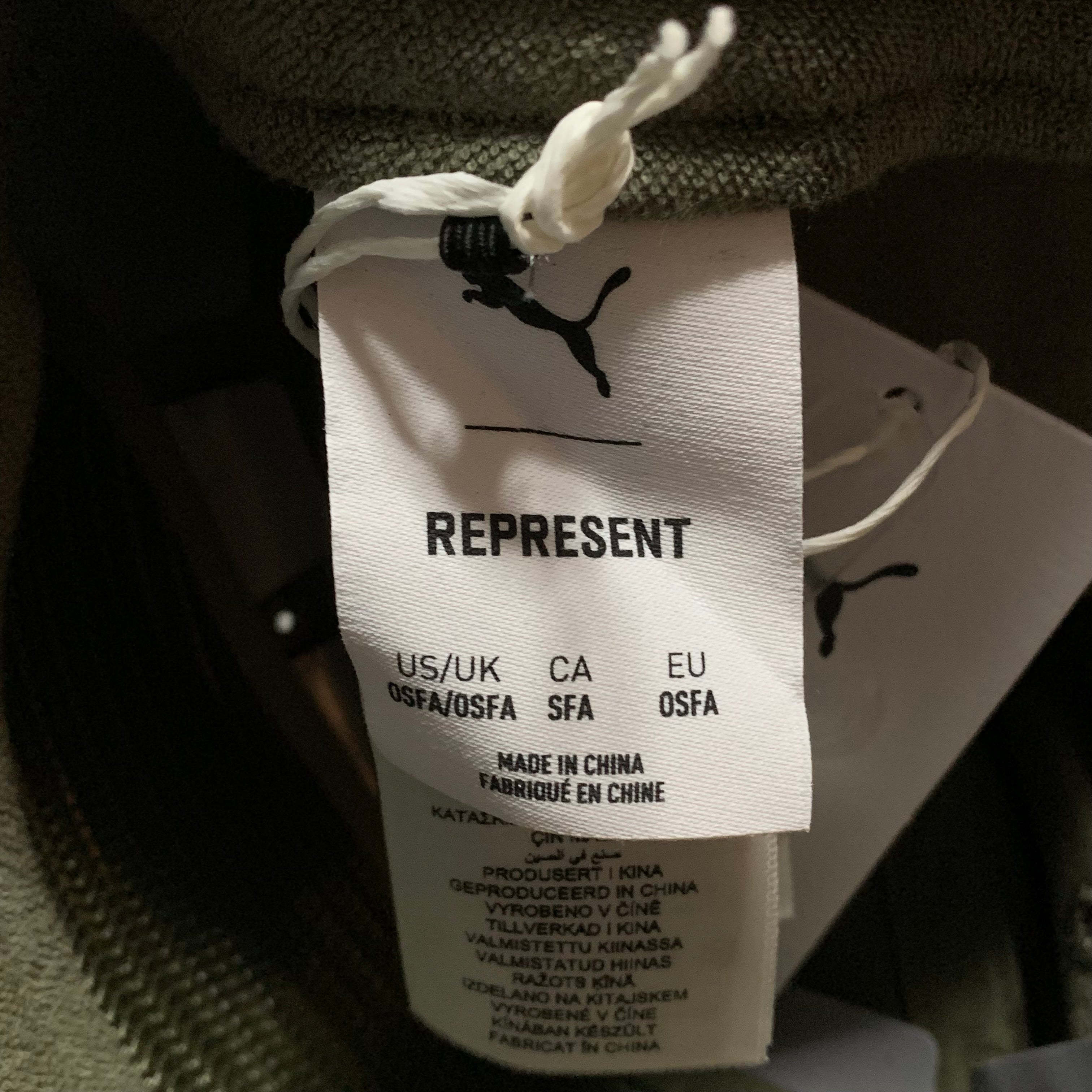 Represent Puma Cap Olive Night Green Baseball Cap Hat