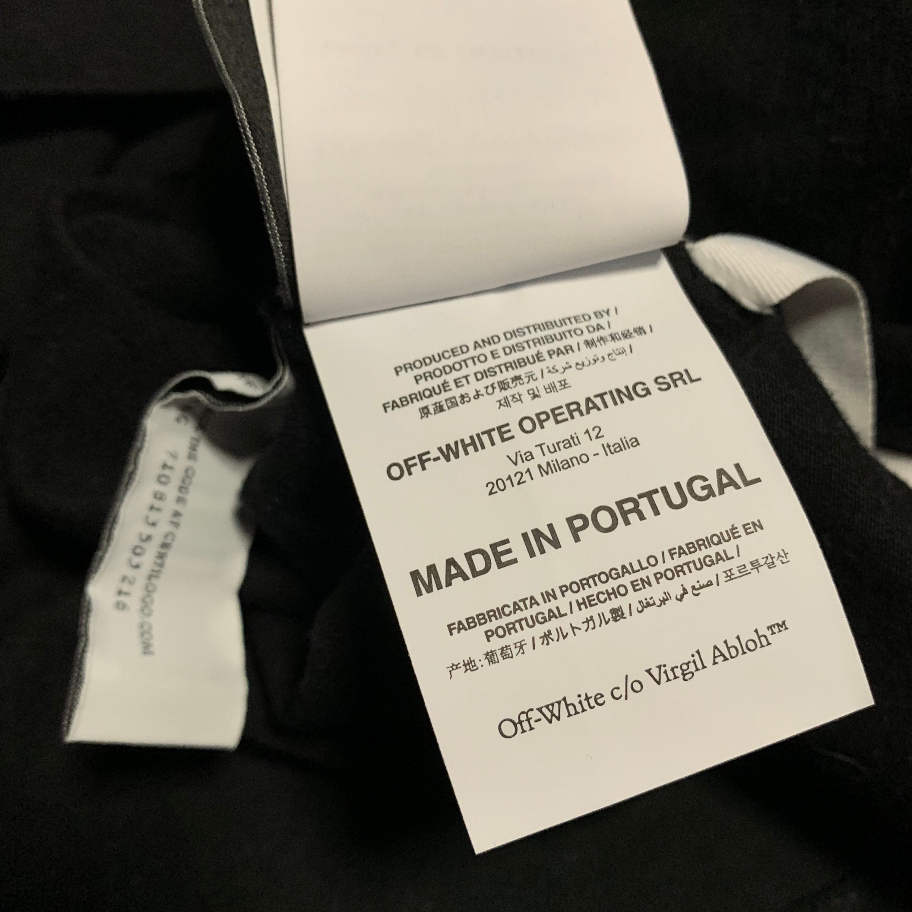 Off White Medium Metal Arrows Black Tee Virgil Abloh