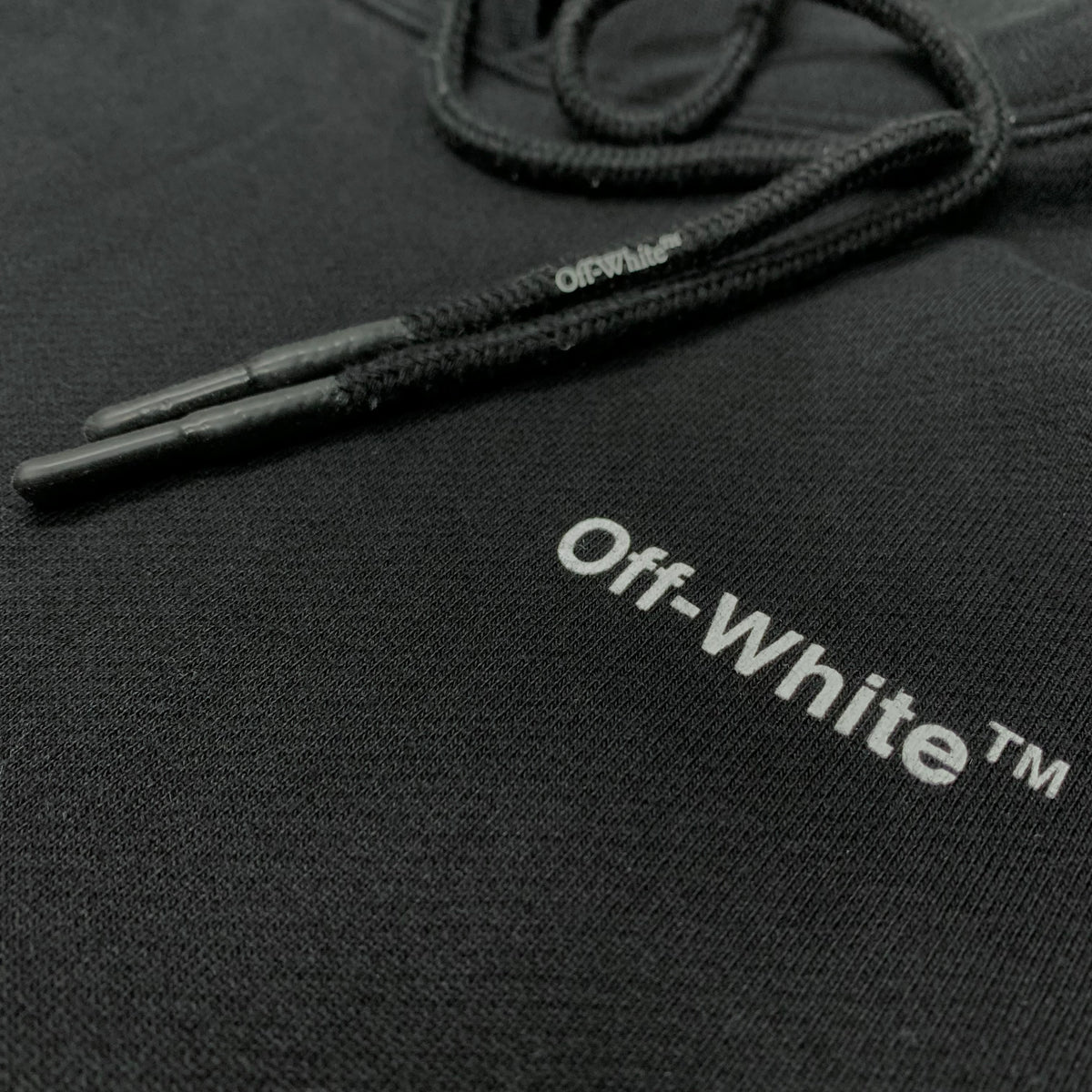 Off White XXL Hoodie Wave Diagonal Black Hoodie Virgil Abloh