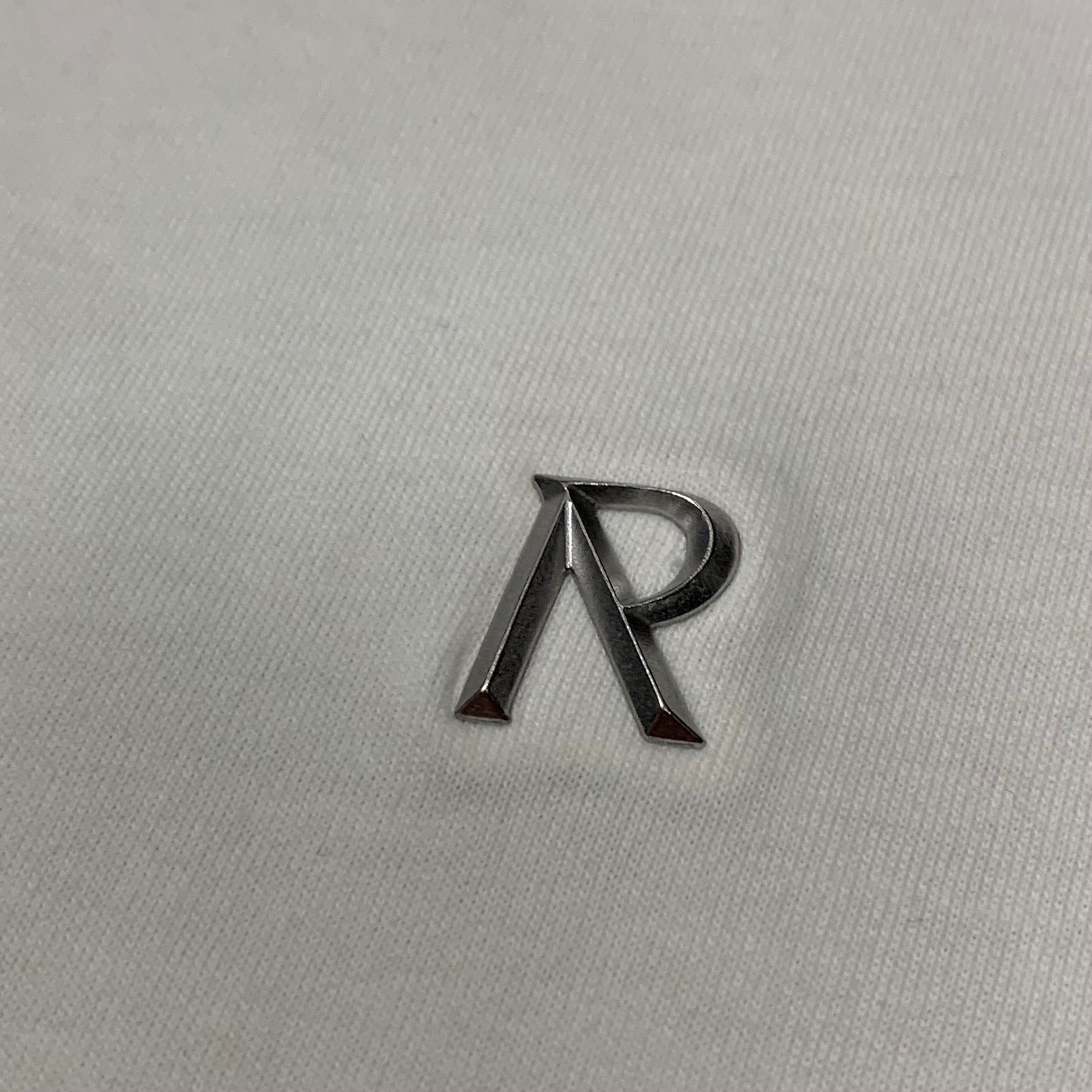 Represent Small Tee Metal Initial R Flat White T-Shirt