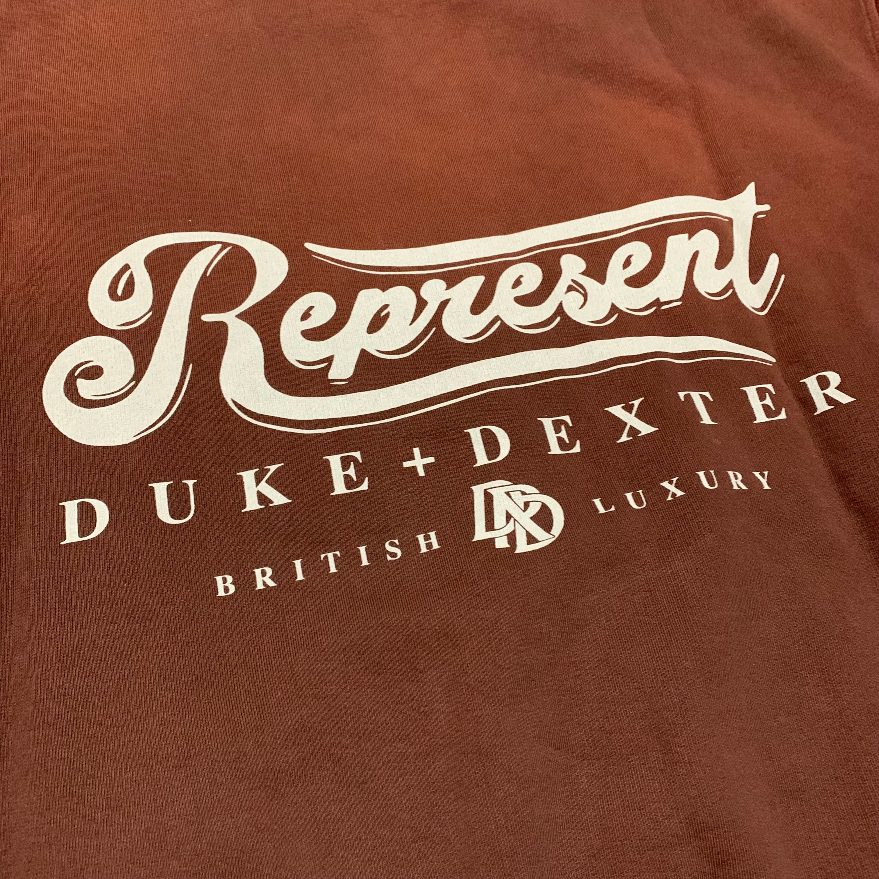Represent Duke + Dexter XL Rust Luxury Hoodie (RRP £180)
