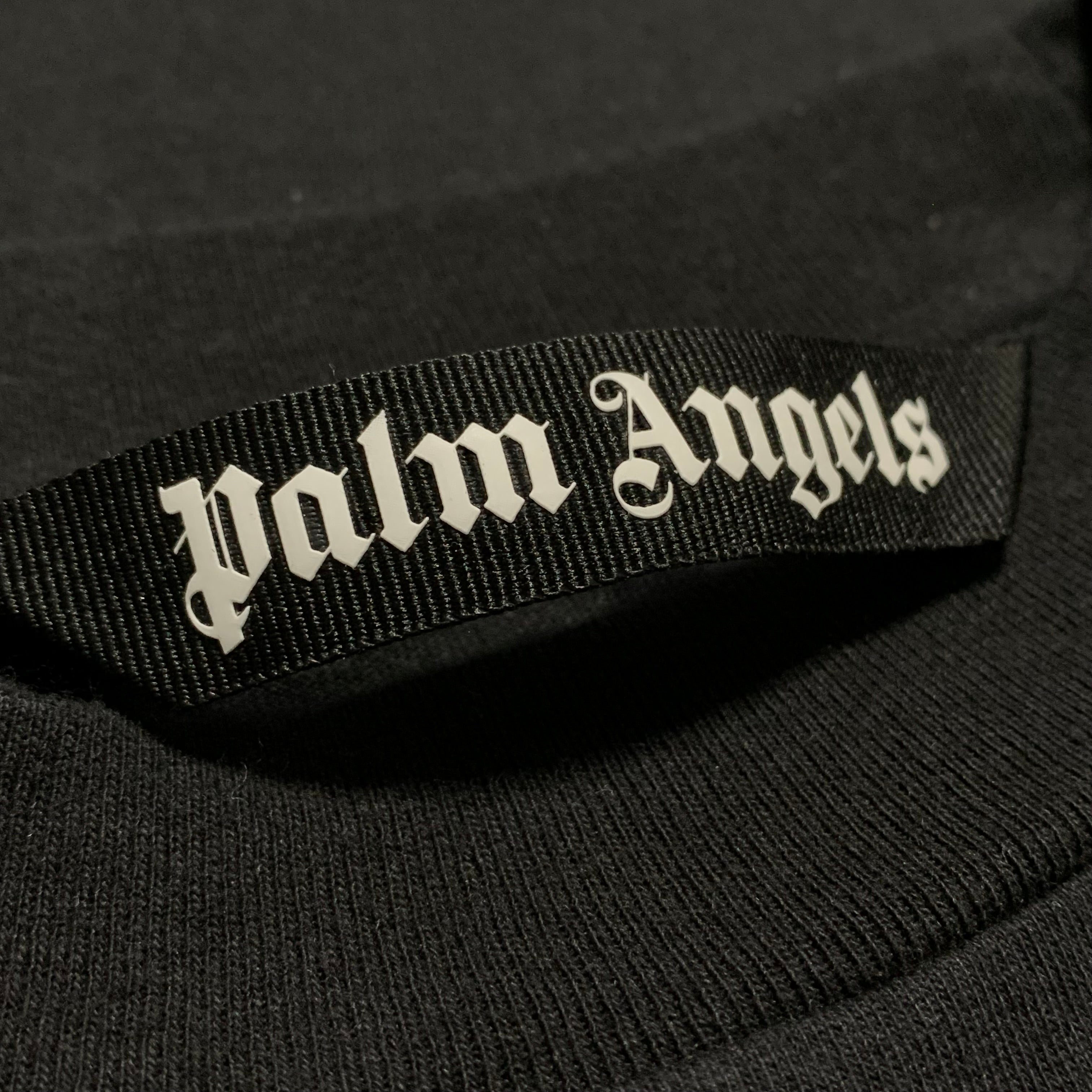 Palm Angels Large Milano Sprayed Black Tee