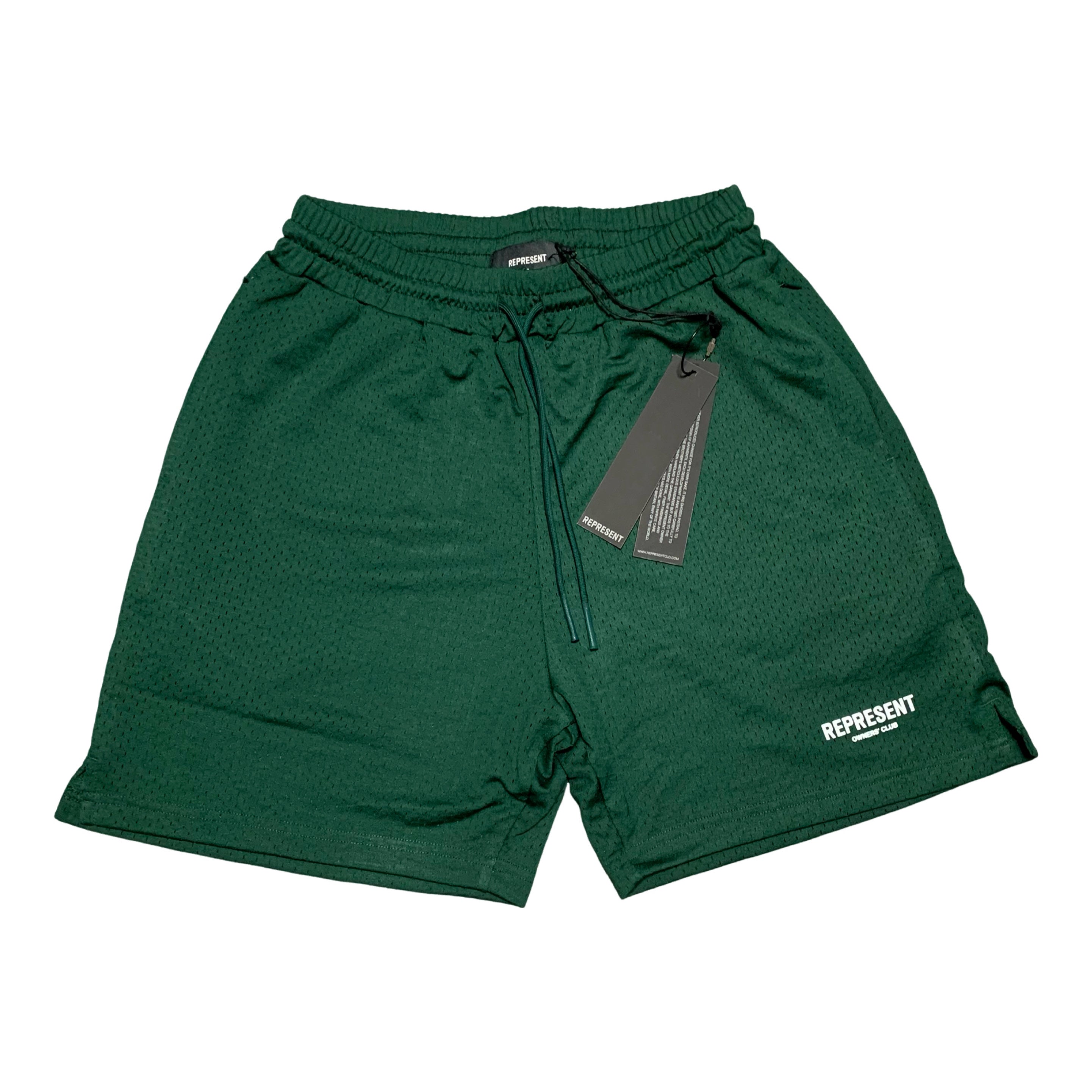 Represent Small Shorts Owners Club Mesh Racing Green