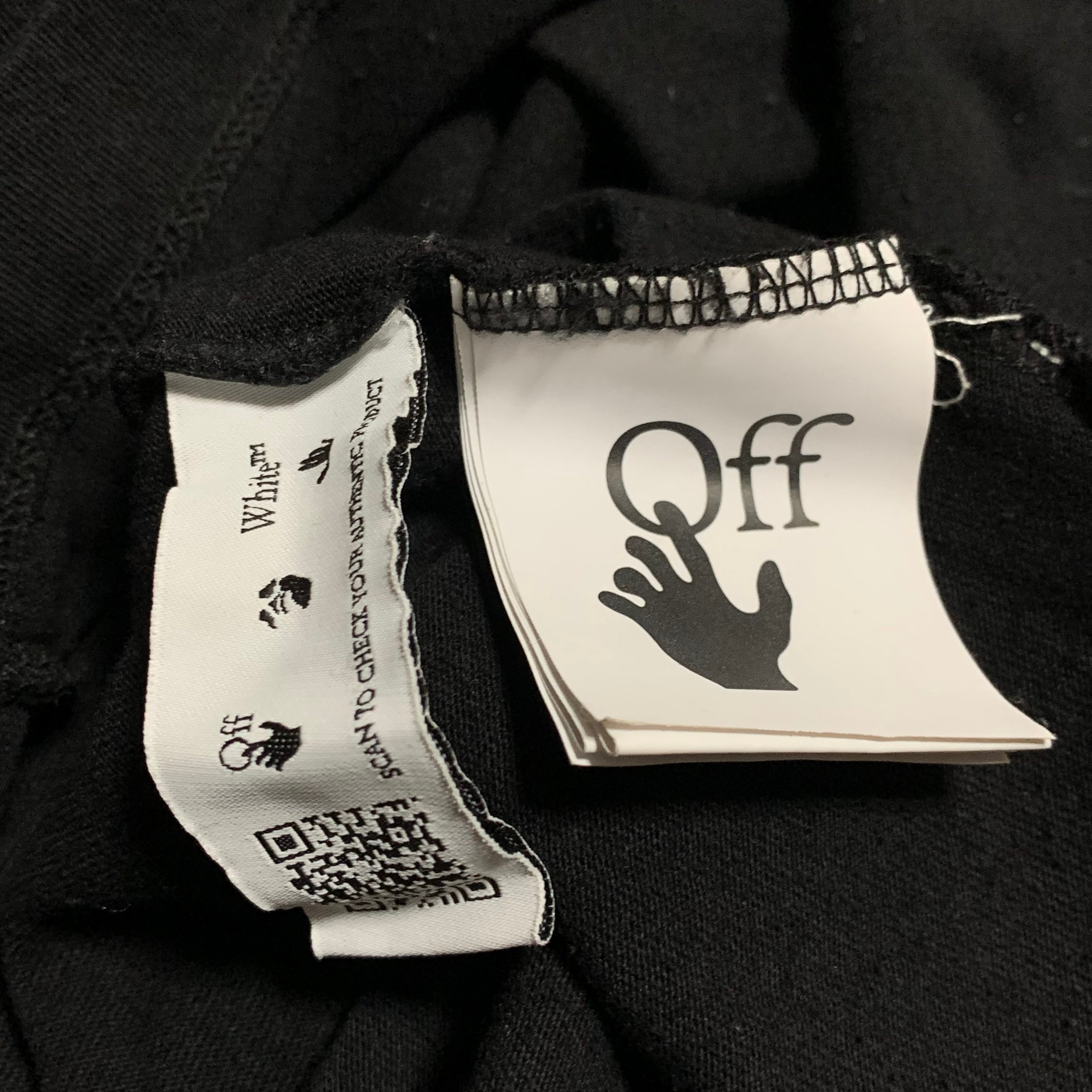 Off White Small Graffiti Arrows Black Tee Virgil Abloh
