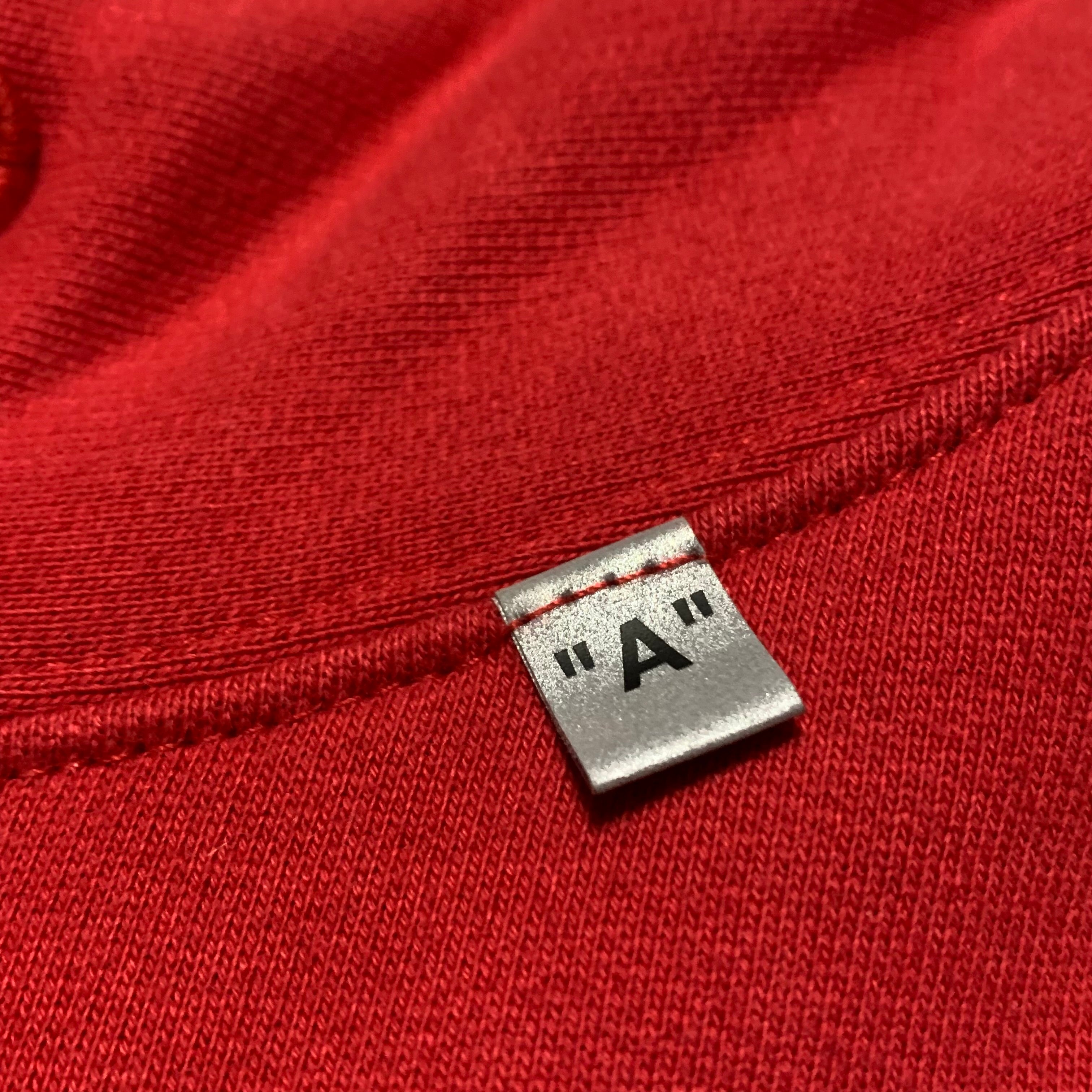 Off White Small Caravaggio Arrows Red Hoodie Virgil Abloh