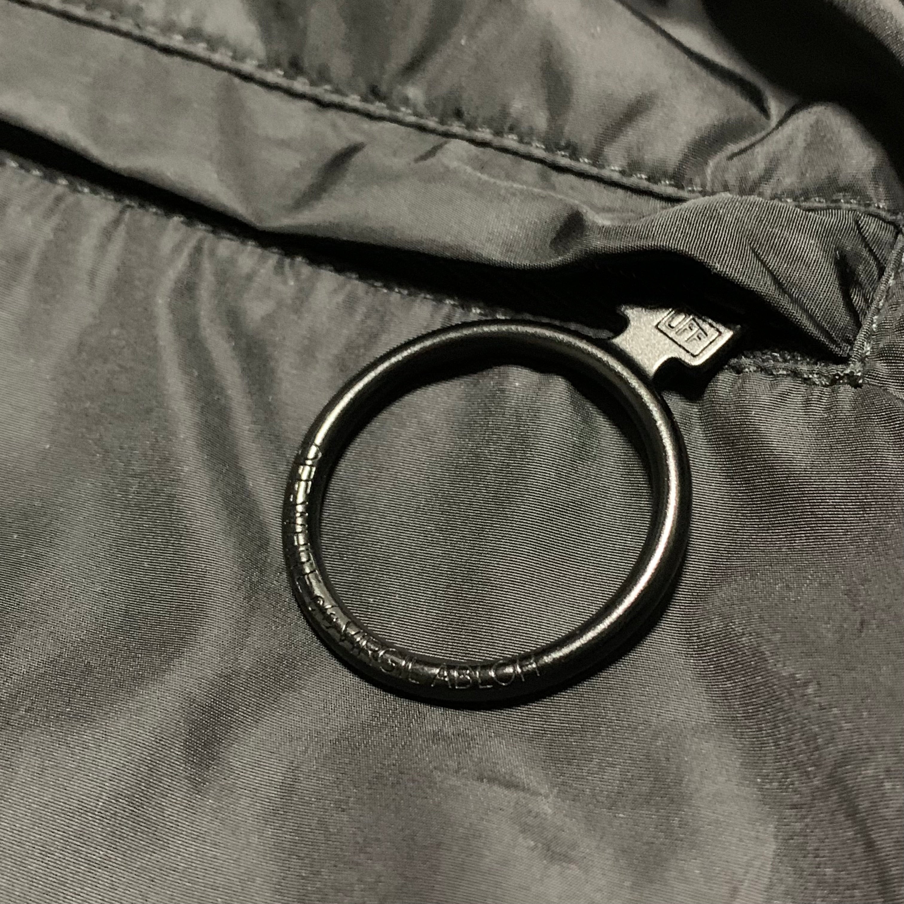 Off White Medium Track Pants Tape Black Nylon Black Bottoms Virgil Abloh