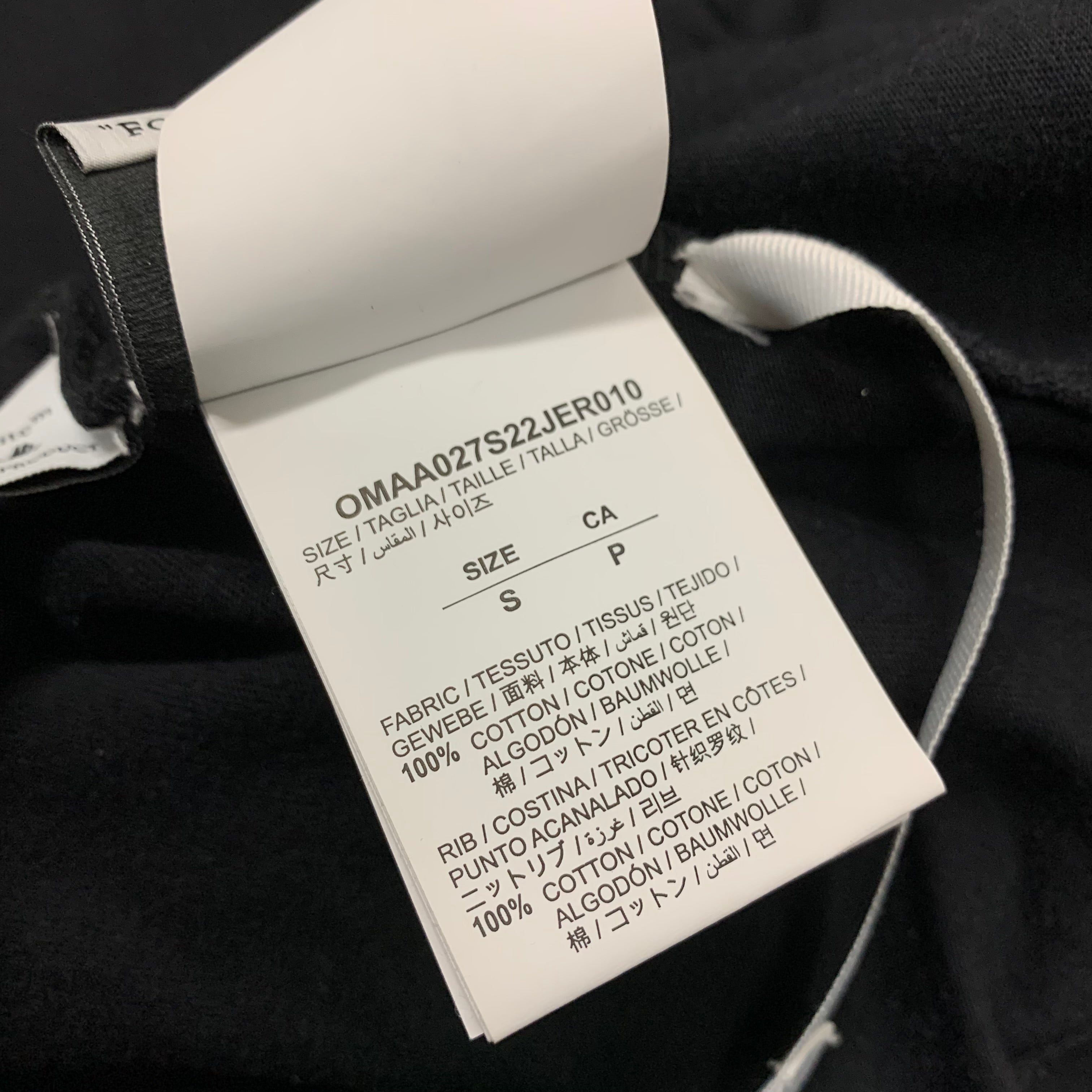Off White Small Tee Diag Scribble Black T-Shirt Virgil Abloh
