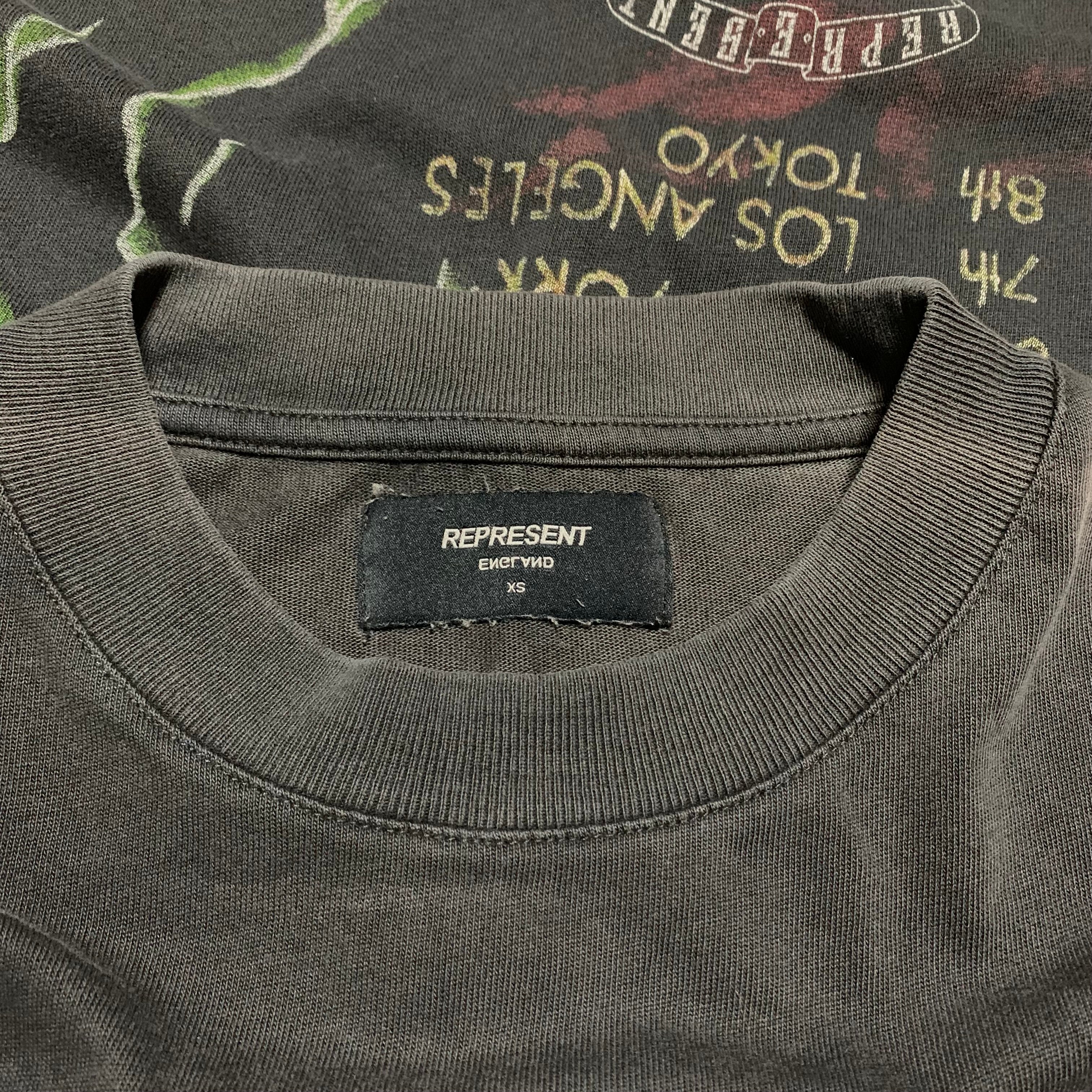 Represent XS Feel The Heat Vintage Black Tee Heat Tour Exclusive