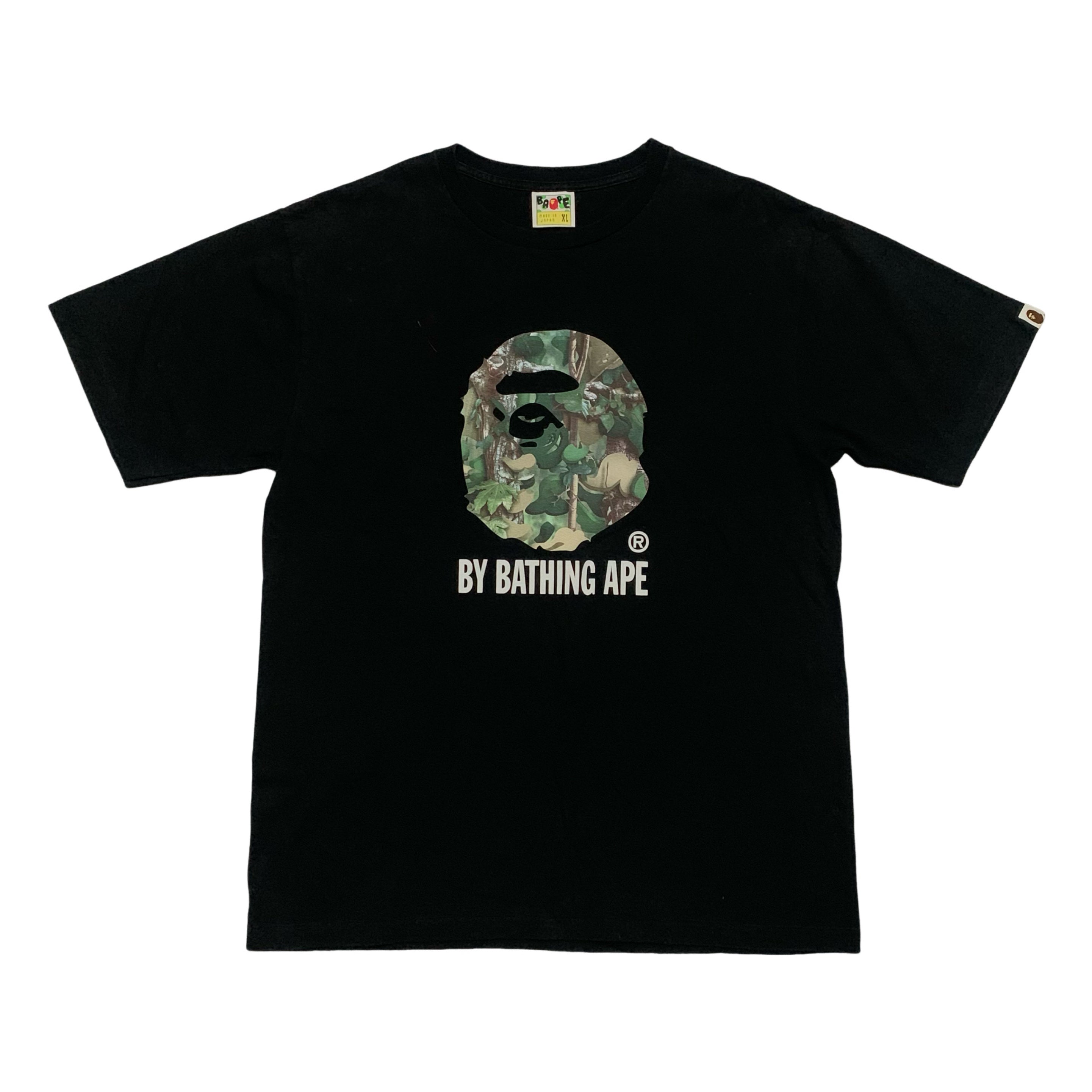 Bape XL Woodland Camo By Bathing Ape Black Tee