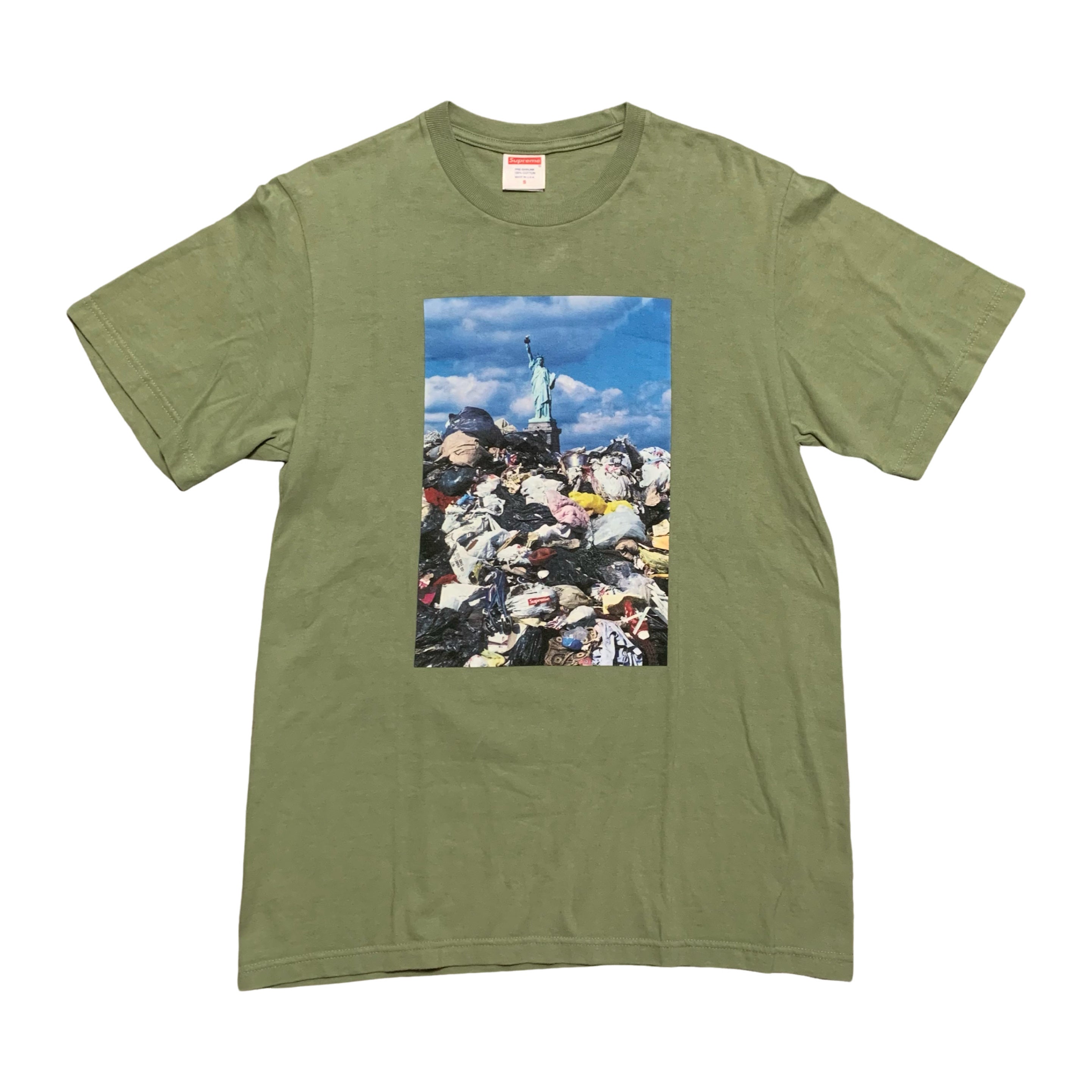 Supreme Small Statue of Liberty Olive Green Tee 2022