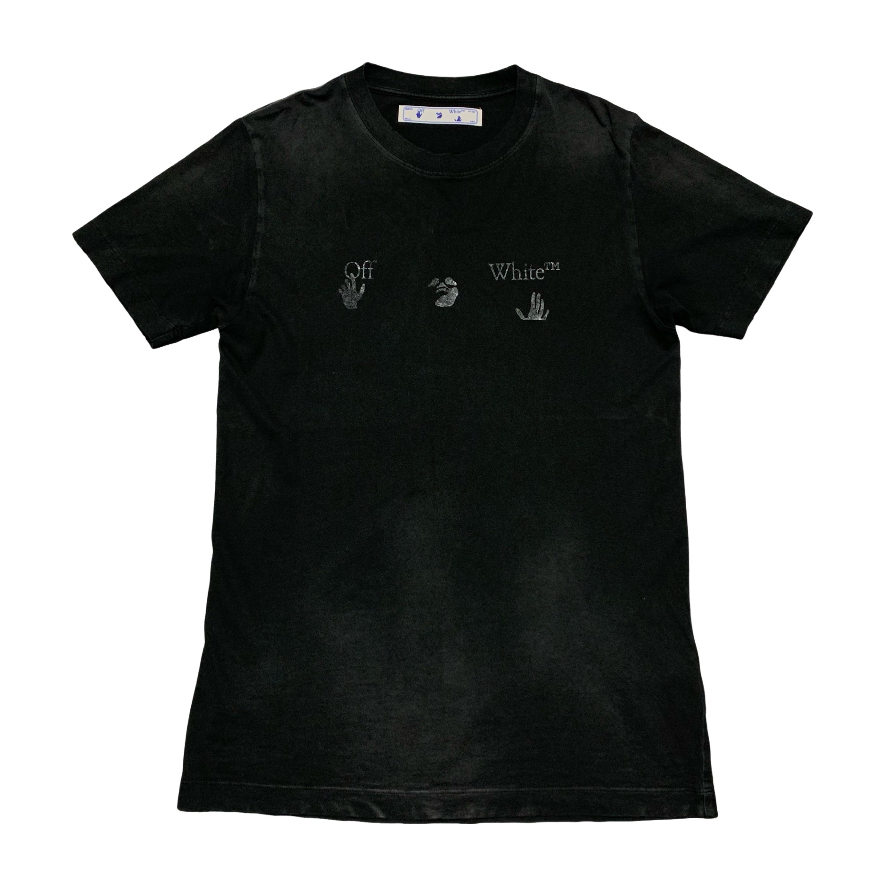 Off White Small Vintage Logo Black Tee Virgil Abloh