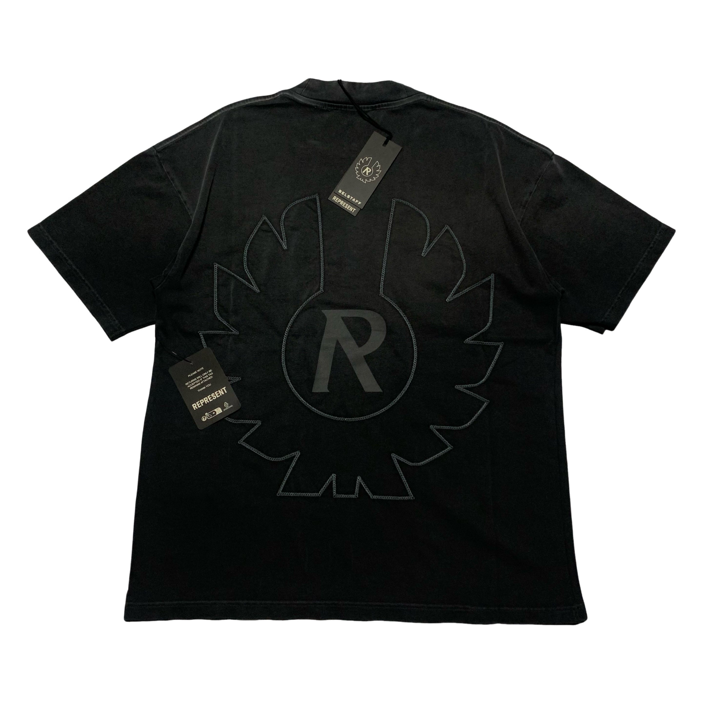 Represent x Belstaff XS Outline Phoenix Shadow Black Tee