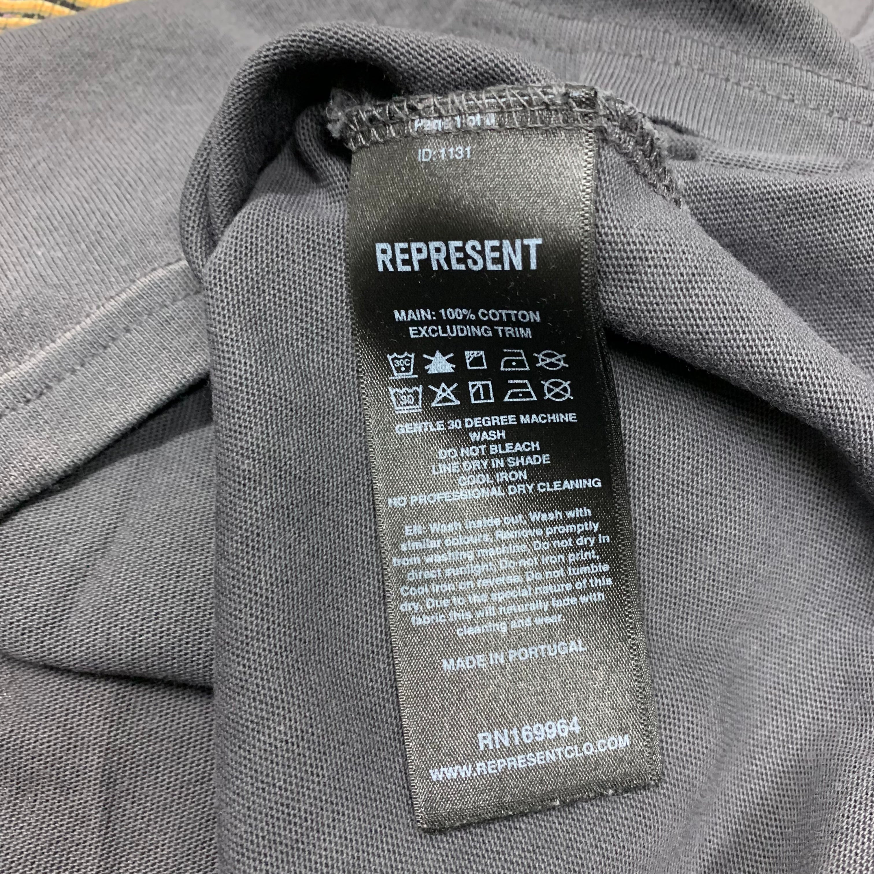 Represent XS Tee Golden Tour Sun Fade Grey T-Shirt