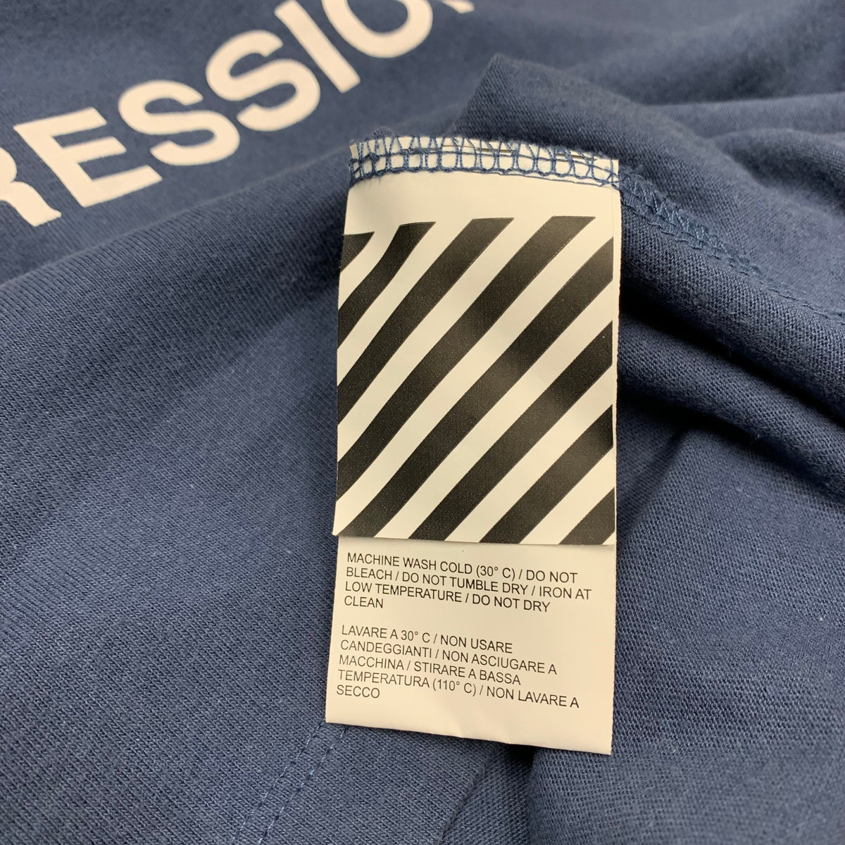 Off White Medium Tee Impressionism 1863 Blue T-Shirt Virgil Abloh