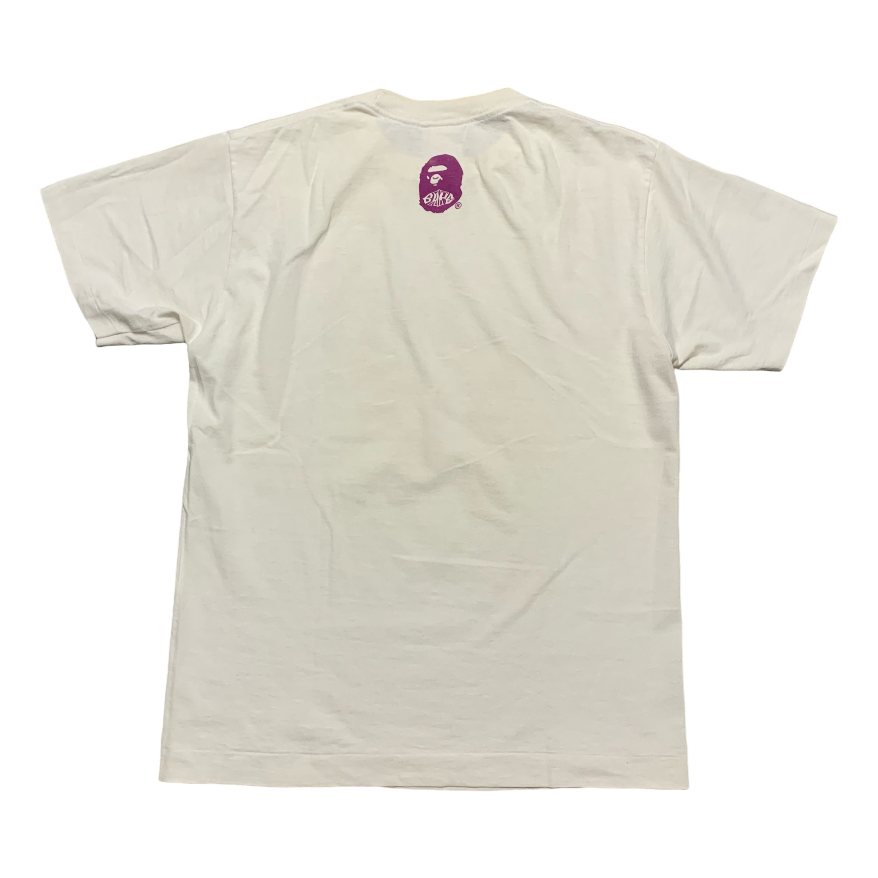 Bape Medium Rare Graphic White Tee A Bathing Ape 'Golden Rain Jungle'