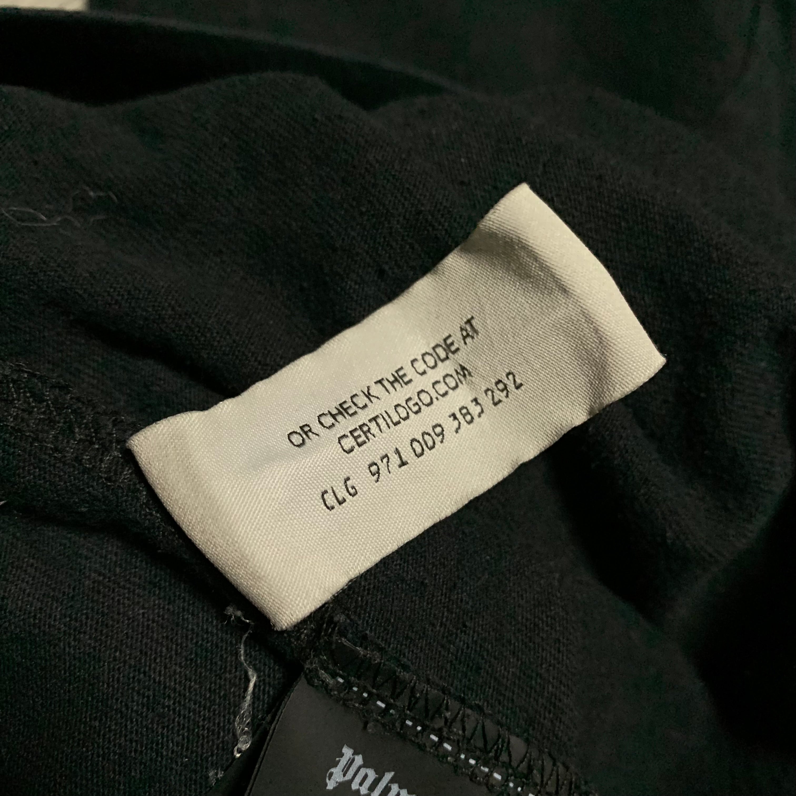 Palm Angels Medium Hong Kong Sprayed Black Tee