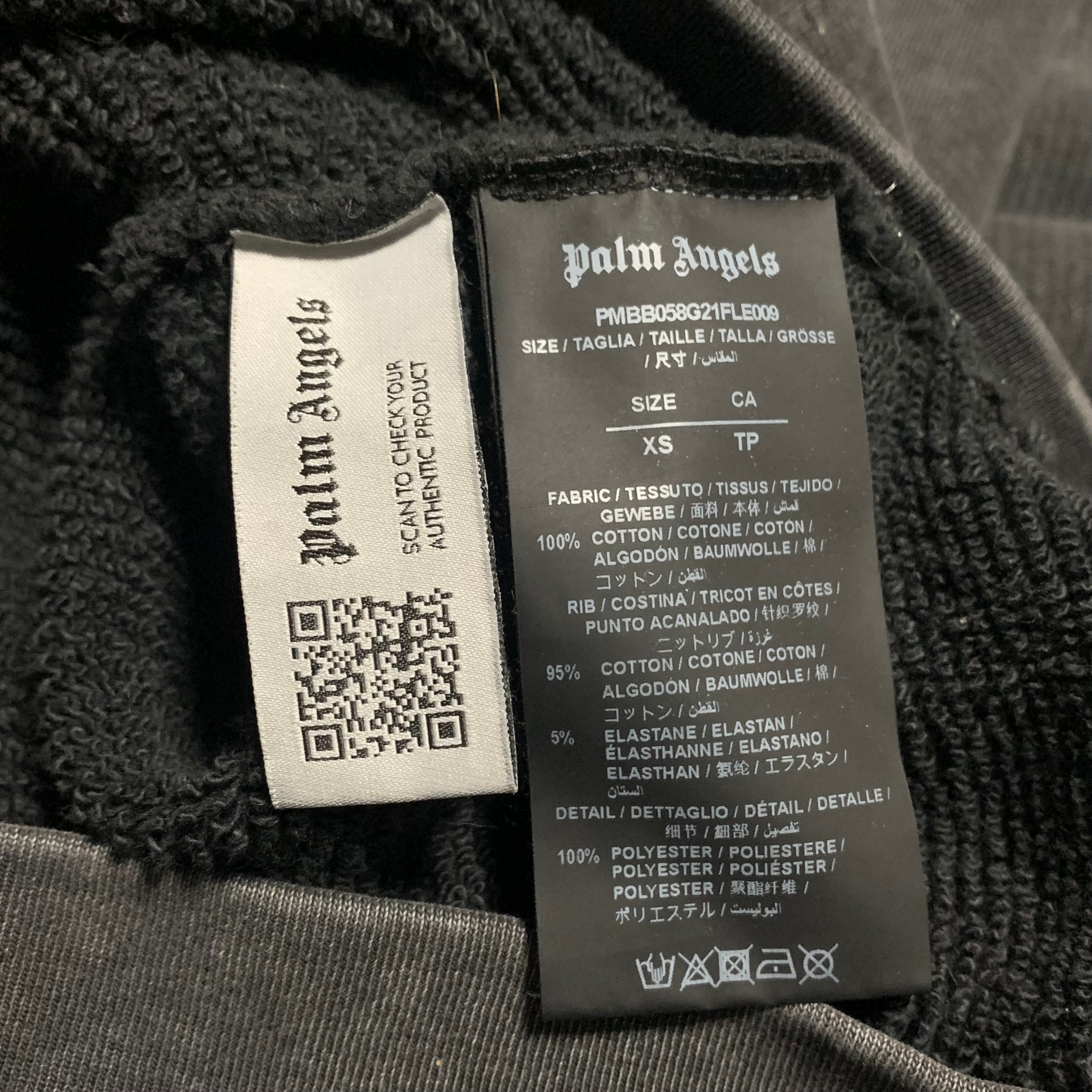 Palm Angels Medium Factory Records Faded Music Grey Hoodie