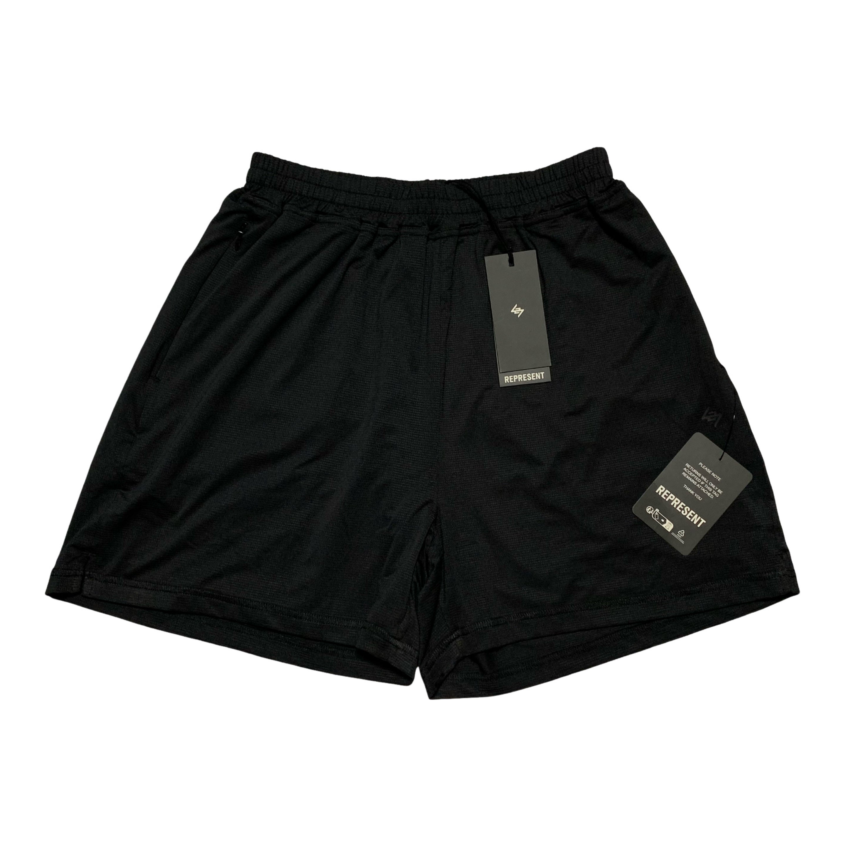 Represent Medium Shorts 247 DNA Mesh Black Shorts